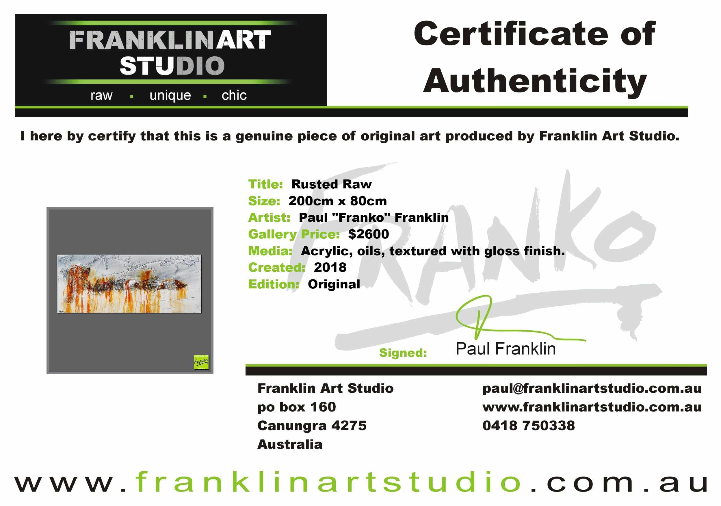 Rusted Raw 200cm x 80cm Grey White Rust Textured Abstract Painting (SOLD)-Abstract-[Franko_Artist]-[The_Block]-[Dream_Homes]-[ideas]-[Grand_Designs]-[Art_Lover]-Franklin Art Studio