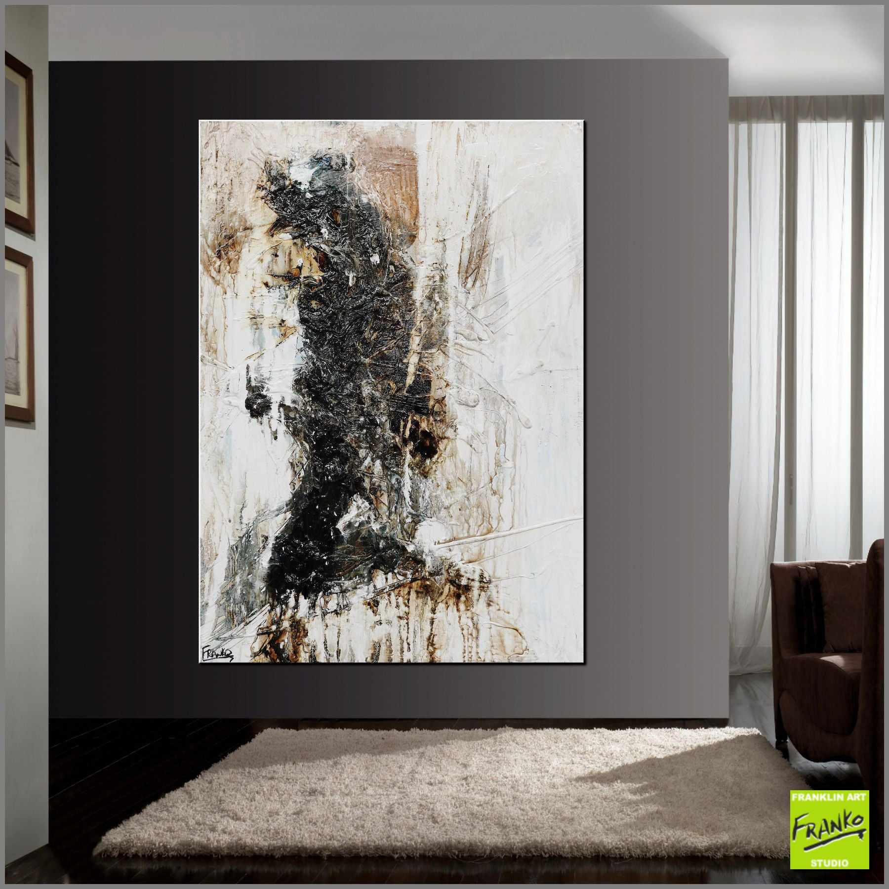 Rusted Stagnation 140cm x 100cm Black White Rust Textured Abstract Painting (SOLD)-Abstract-[Franko_Artist]-[Australian_artist]-[Gold_Coast]-[Brisbane]-[modern]-[contemporary]-[original]-[Large_artwork]-[The_Block]-[Dream_Homes]-[ideas]-[Grand_Designs]-[Art_Lover]-Franklin Art Studio