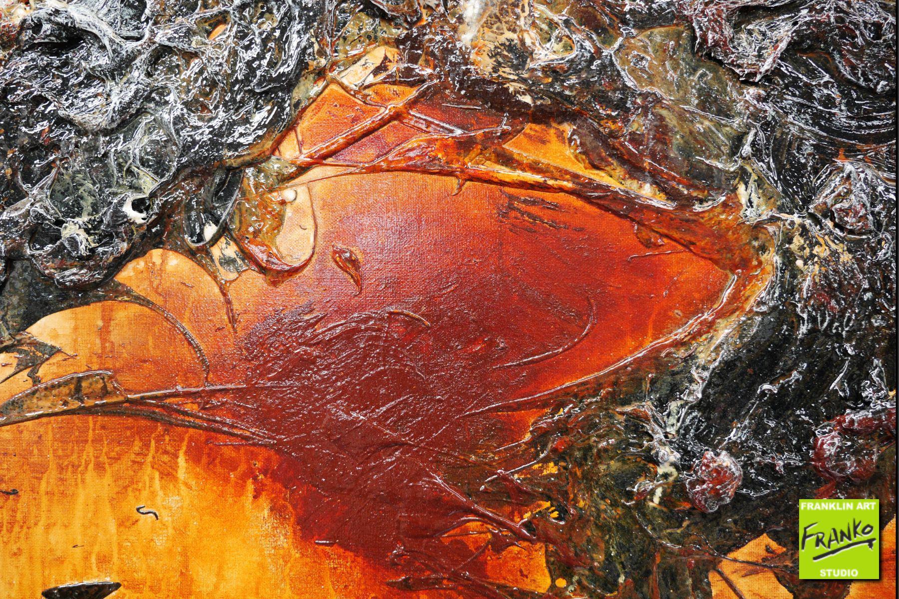Rusted Superstar 190cm x 100cm White Brown Textured Abstract Painting (SOLD)
