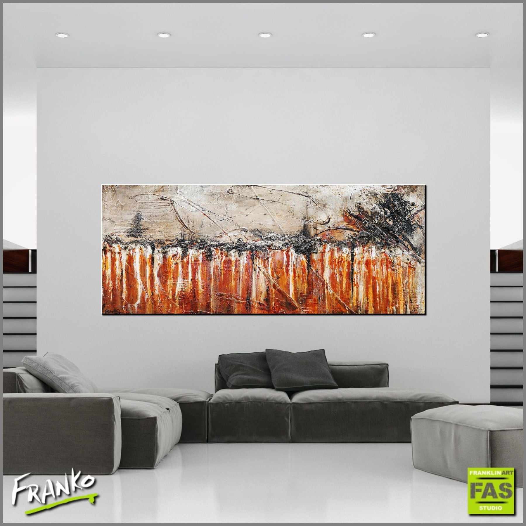Rusted Times 200cm x 80cm Brown White Abstract Painting (SOLD)-Abstract-[Franko_Artist]-[Australian_artist]-[Gold_Coast]-[Brisbane]-[modern]-[contemporary]-[original]-[Large_artwork]-[The_Block]-[Dream_Homes]-[ideas]-[Grand_Designs]-[Art_Lover]-Franklin Art Studio