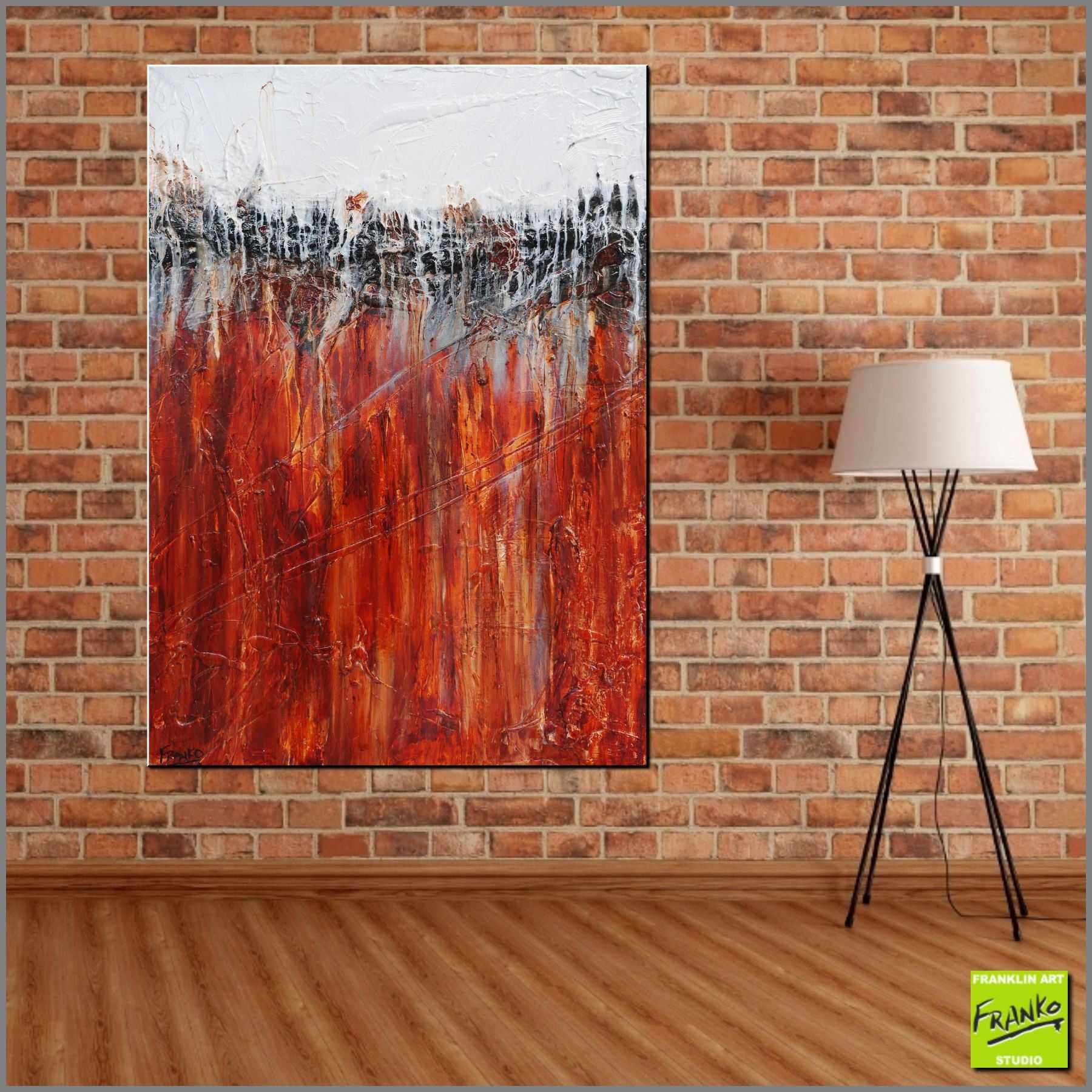 Rusty 140cm x 100cm Brown White Textured Abstract Painting (SOLD)-Abstract-[Franko_Artist]-[Australian_artist]-[Gold_Coast]-[Brisbane]-[modern]-[contemporary]-[original]-[Large_artwork]-[The_Block]-[Dream_Homes]-[ideas]-[Grand_Designs]-[Art_Lover]-Franklin Art Studio