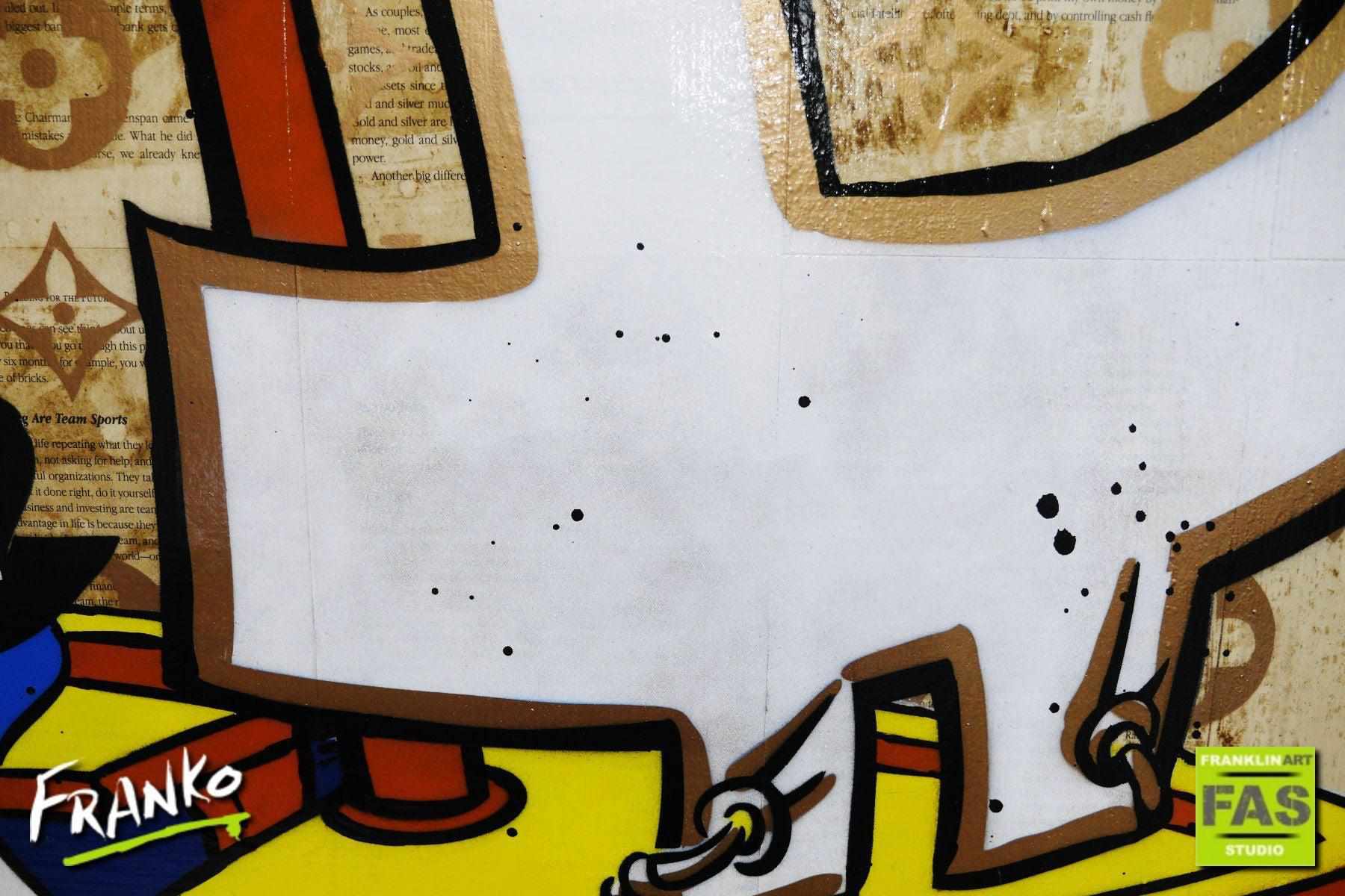 Sail Away 120cm x 120cm Richie Rich Bitcoin (SOLD)