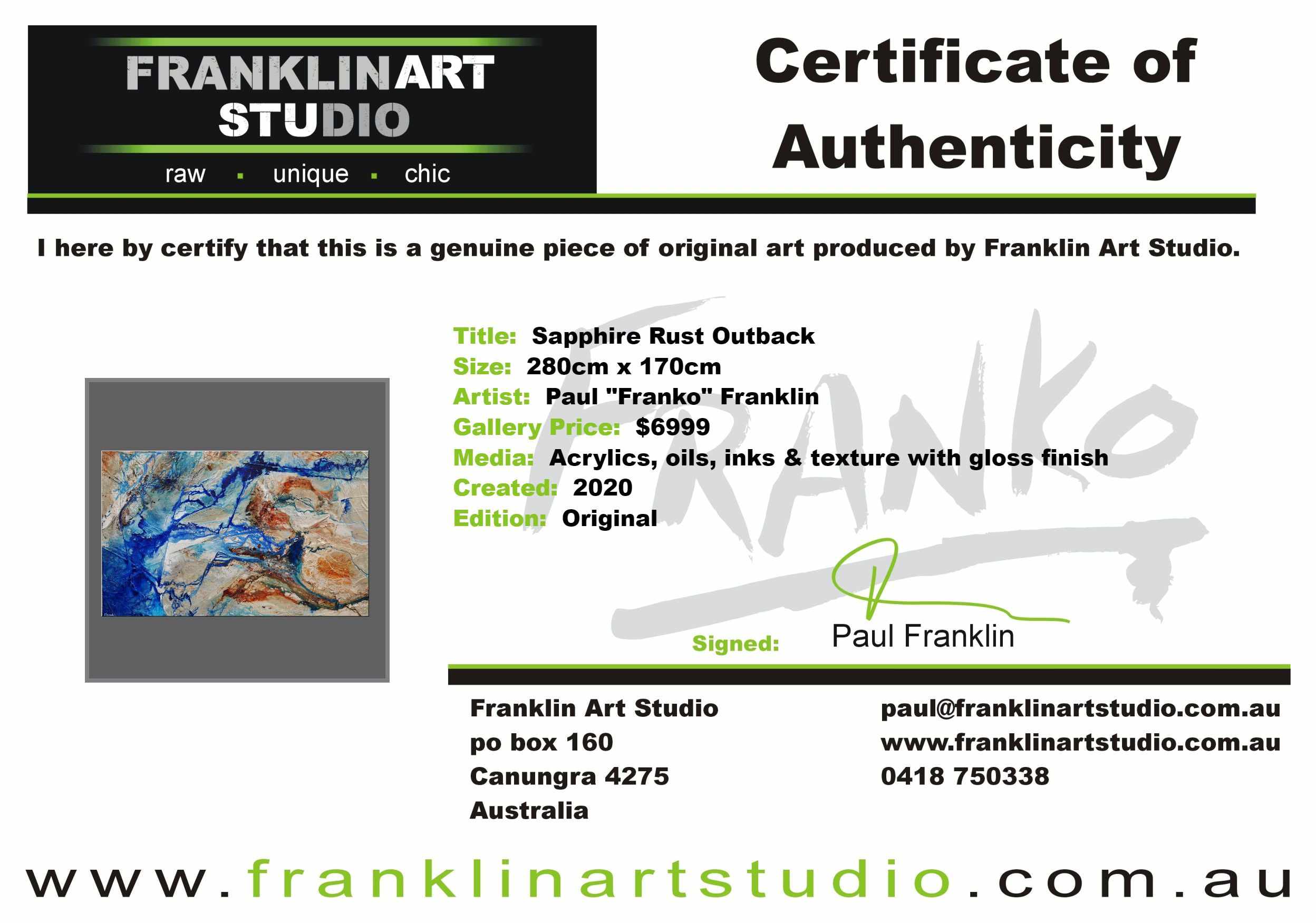 Sapphire Rust Outback 280cm x 170cm Blue Cream Textured Abstract Painting (SOLD)-Abstract-[Franko_Artist]-[The_Block]-[Dream_Homes]-[ideas]-[Grand_Designs]-[Art_Lover]-Franklin Art Studio
