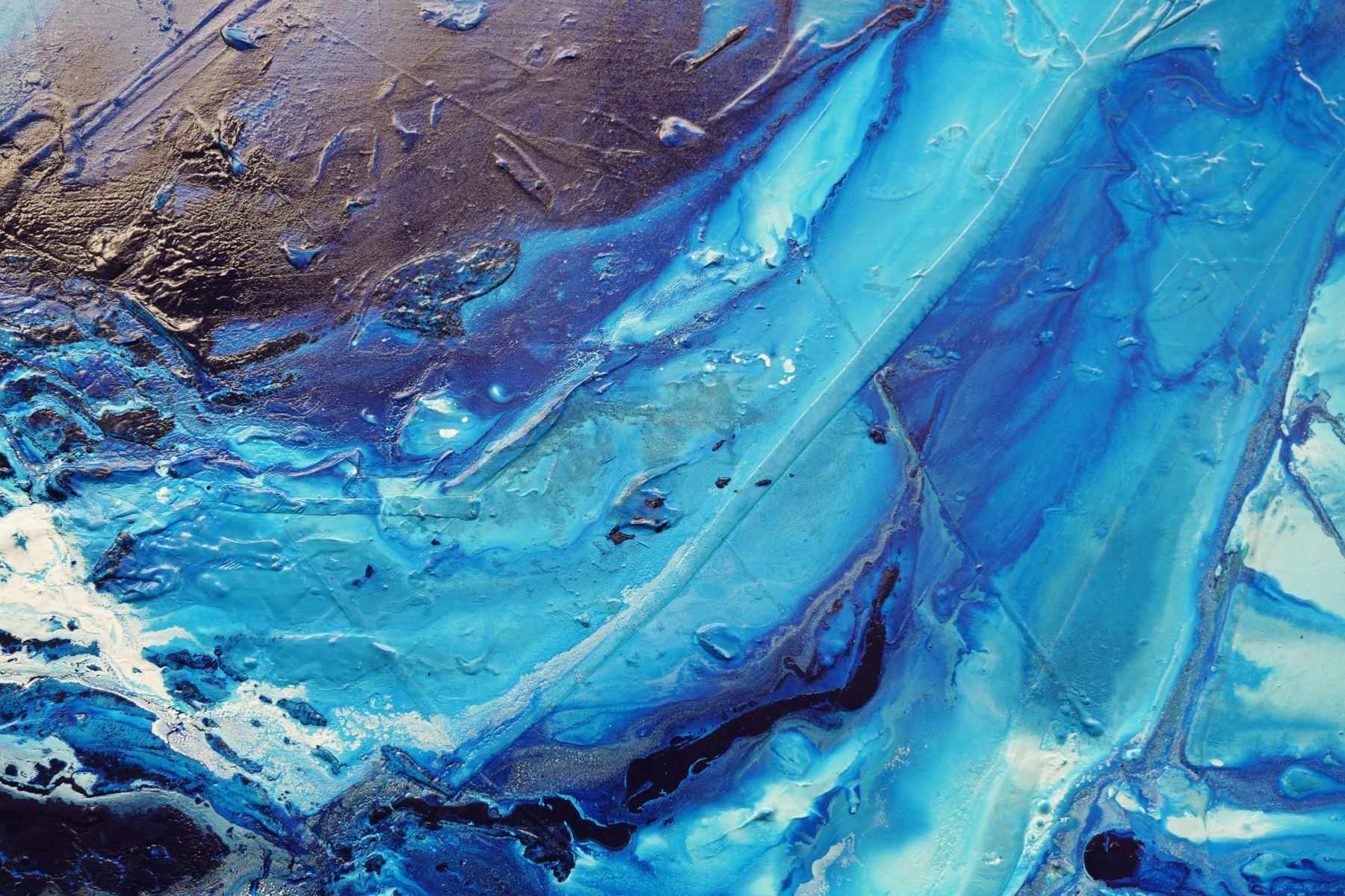 Sapphire Spell 120cm x 150cm Portrait/Landscape Textured Abstract Painting (SOLD)