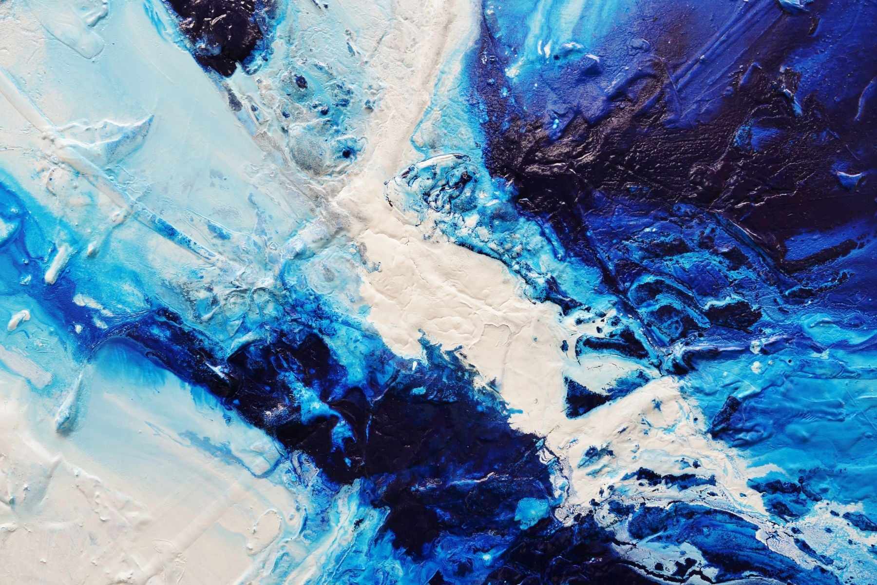 Sapphire Spell 120cm x 150cm Portrait/Landscape Textured Abstract Painting (SOLD)