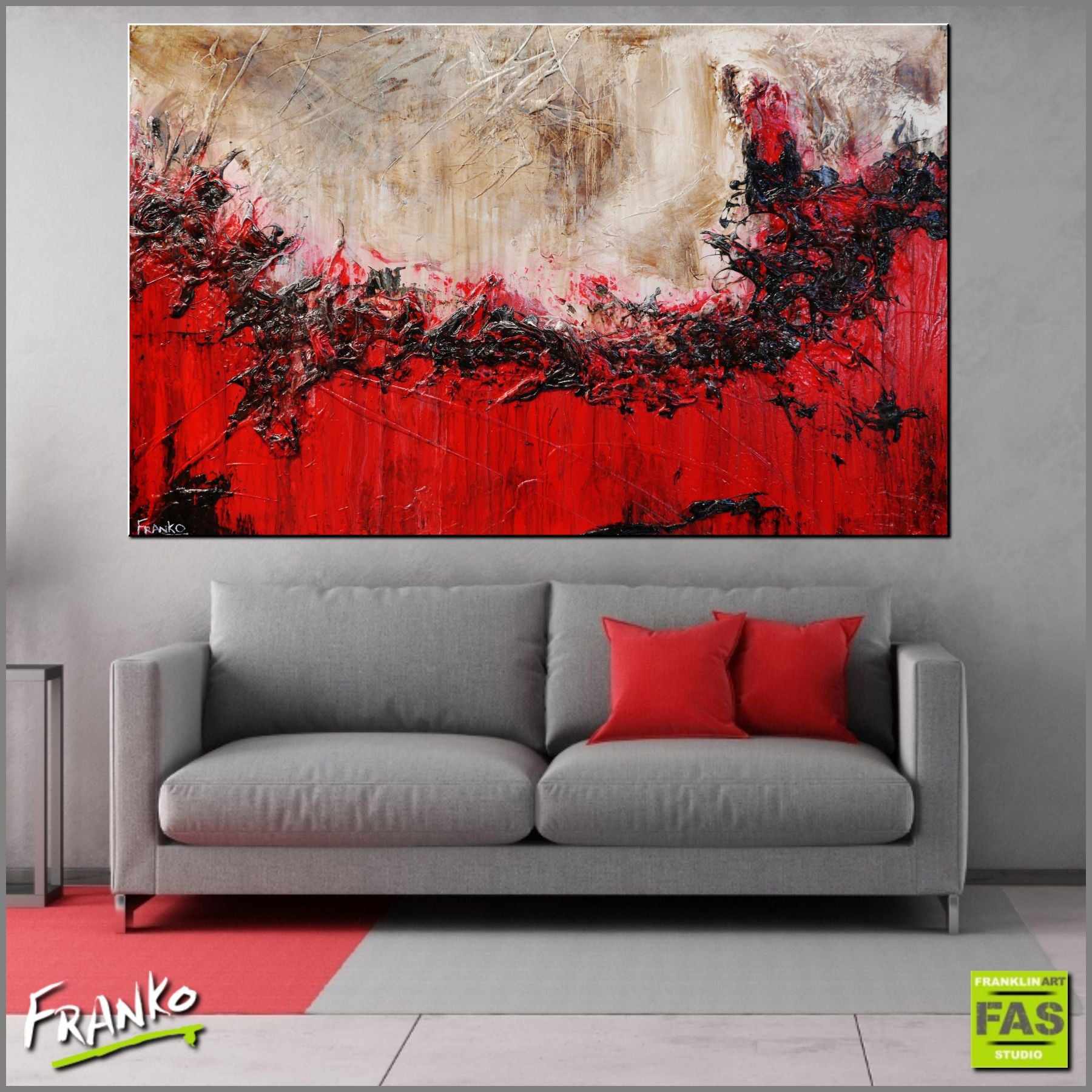Scarlet Jazz 160cm x 100cm Brown Red Textured Abstract Painting (SOLD)-Abstract-[Franko_Artist]-[Australian_artist]-[Gold_Coast]-[Brisbane]-[modern]-[contemporary]-[original]-[Large_artwork]-[The_Block]-[Dream_Homes]-[ideas]-[Grand_Designs]-[Art_Lover]-Franklin Art Studio