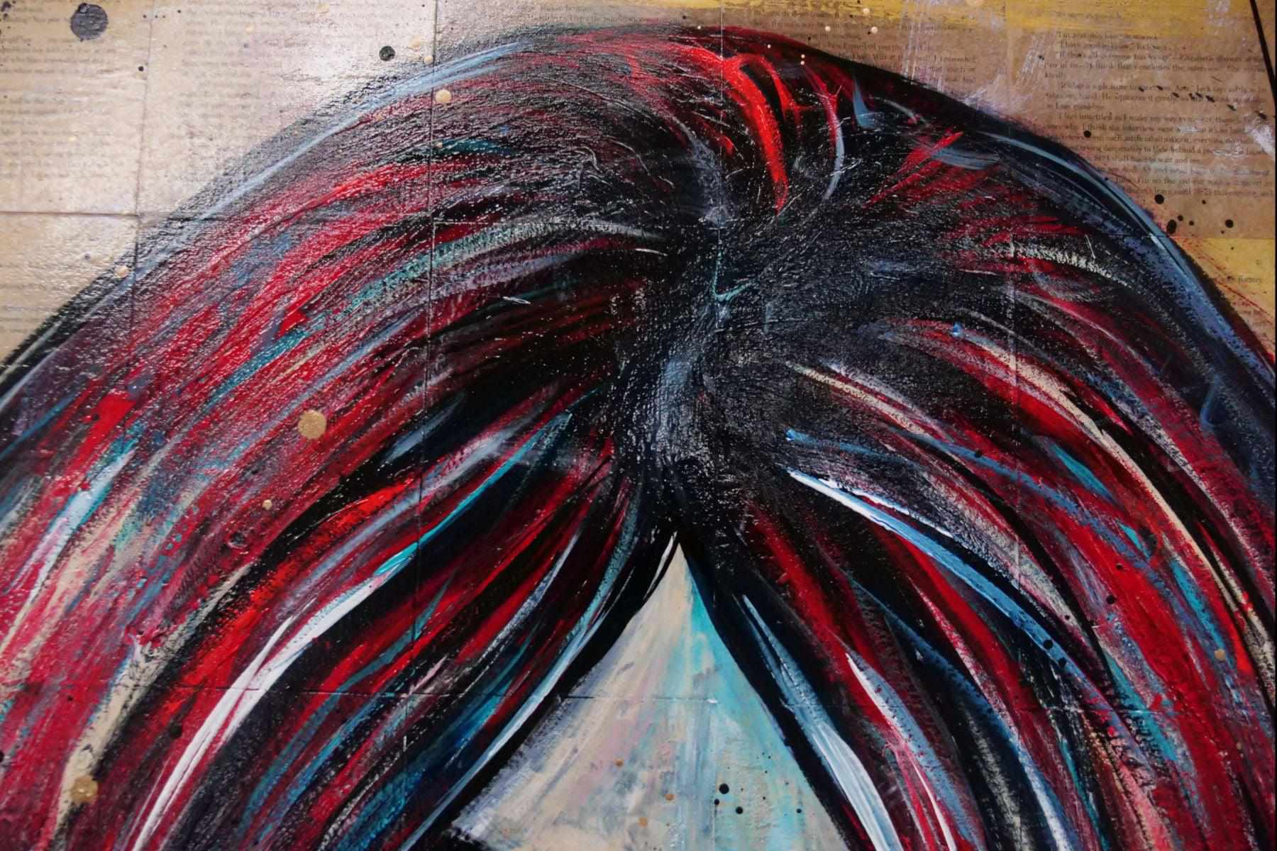 Secret Admirer 120cm x 150cm Playboy Urban Pop Book Club Painting (SOLD)