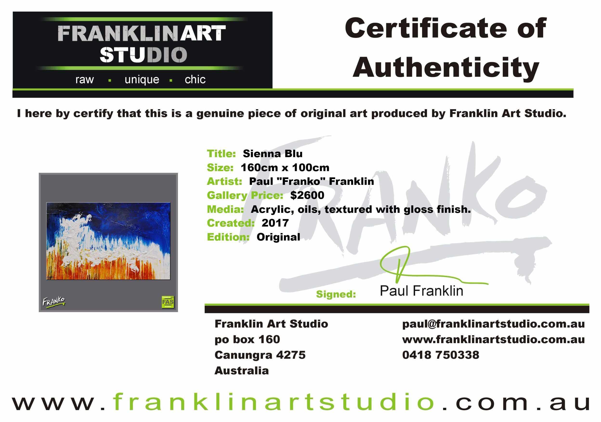 Sienna Blue 160cm x 100cm Sienna and Blue Abstract Painting (SOLD)-abstract-[Franko_Artist]-[The_Block]-[Dream_Homes]-[ideas]-[Grand_Designs]-[Art_Lover]-Franklin Art Studio