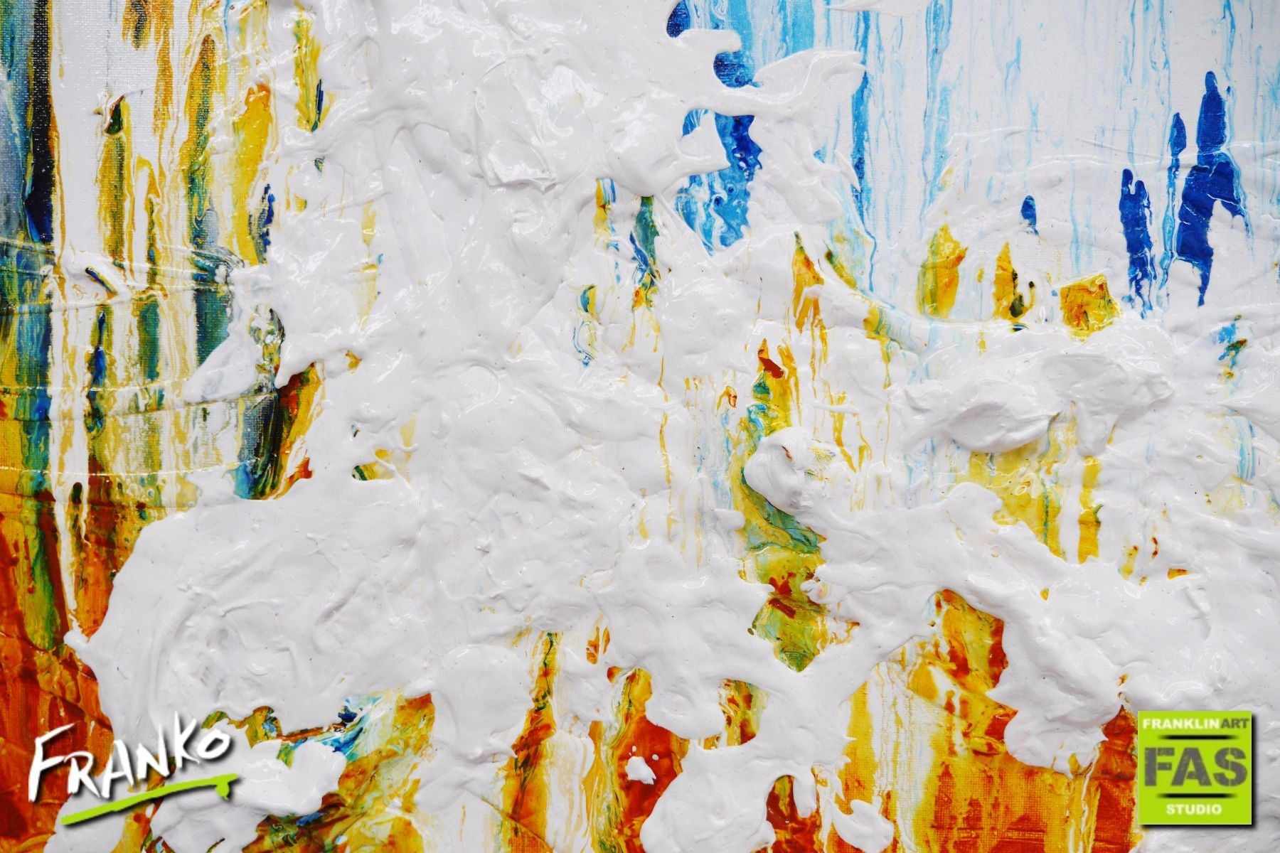 Sienna Blue 160cm x 100cm Sienna and Blue Abstract Painting (SOLD)
