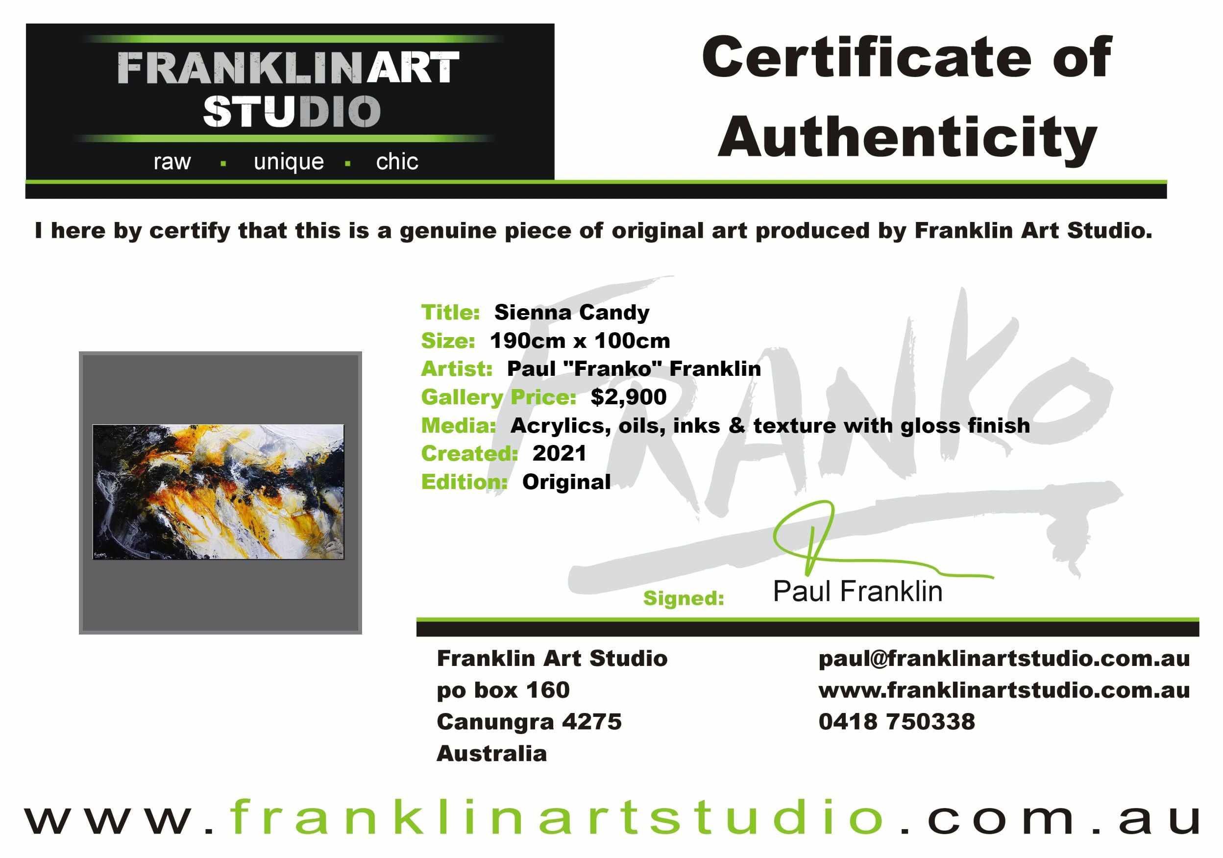 Sienna Candy 190cm x 100cm Sienna Black White Textured Abstract Painting (SOLD)-Abstract-[Franko_Artist]-[The_Block]-[Dream_Homes]-[ideas]-[Grand_Designs]-[Art_Lover]-Franklin Art Studio