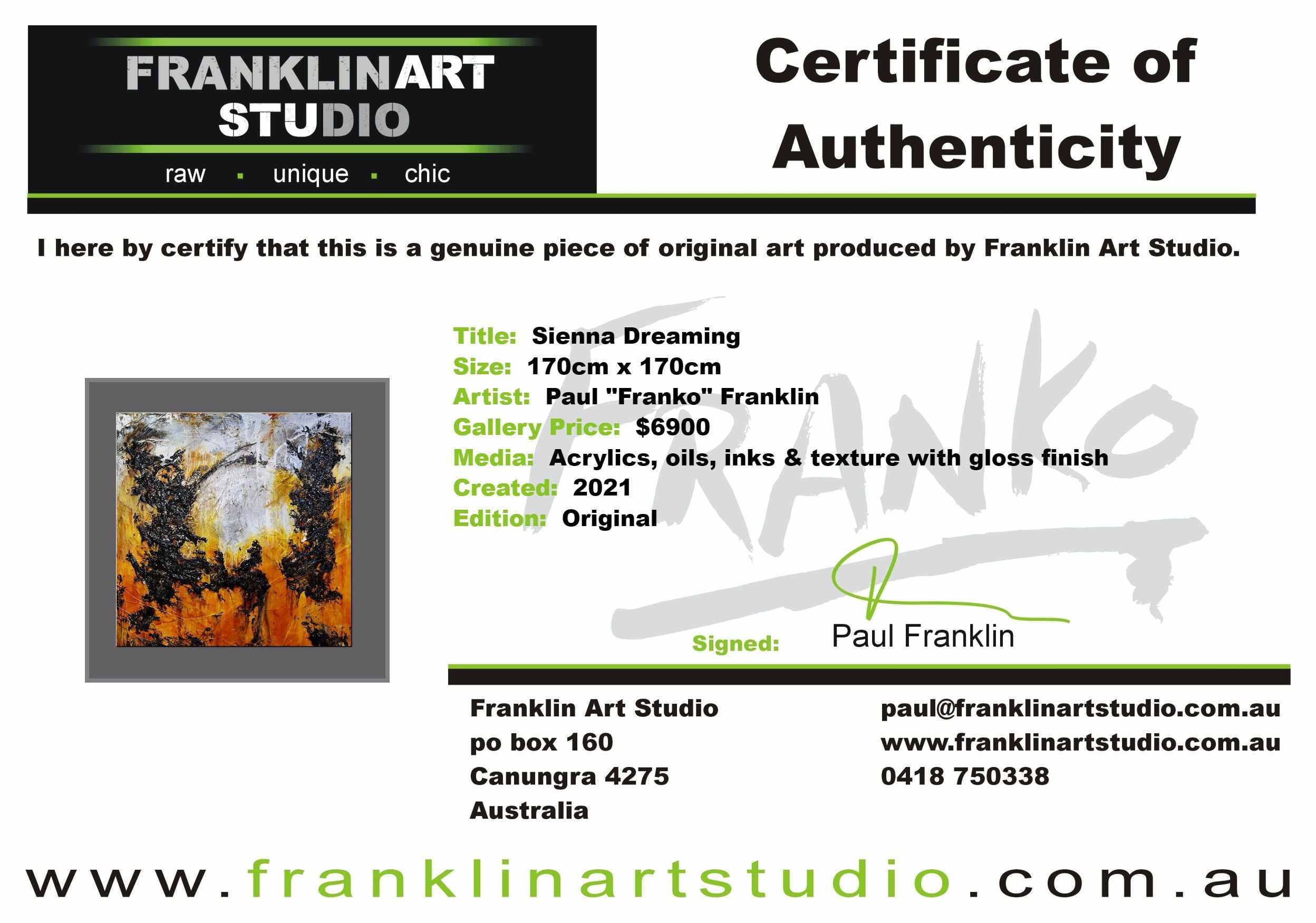 Sienna Dreaming 170cm x 170cm Sienna Black Textured Abstract Painting (SOLD)-Abstract-[Franko_Artist]-[The_Block]-[Dream_Homes]-[ideas]- [Grand_Designs]-Franklin Art Studio