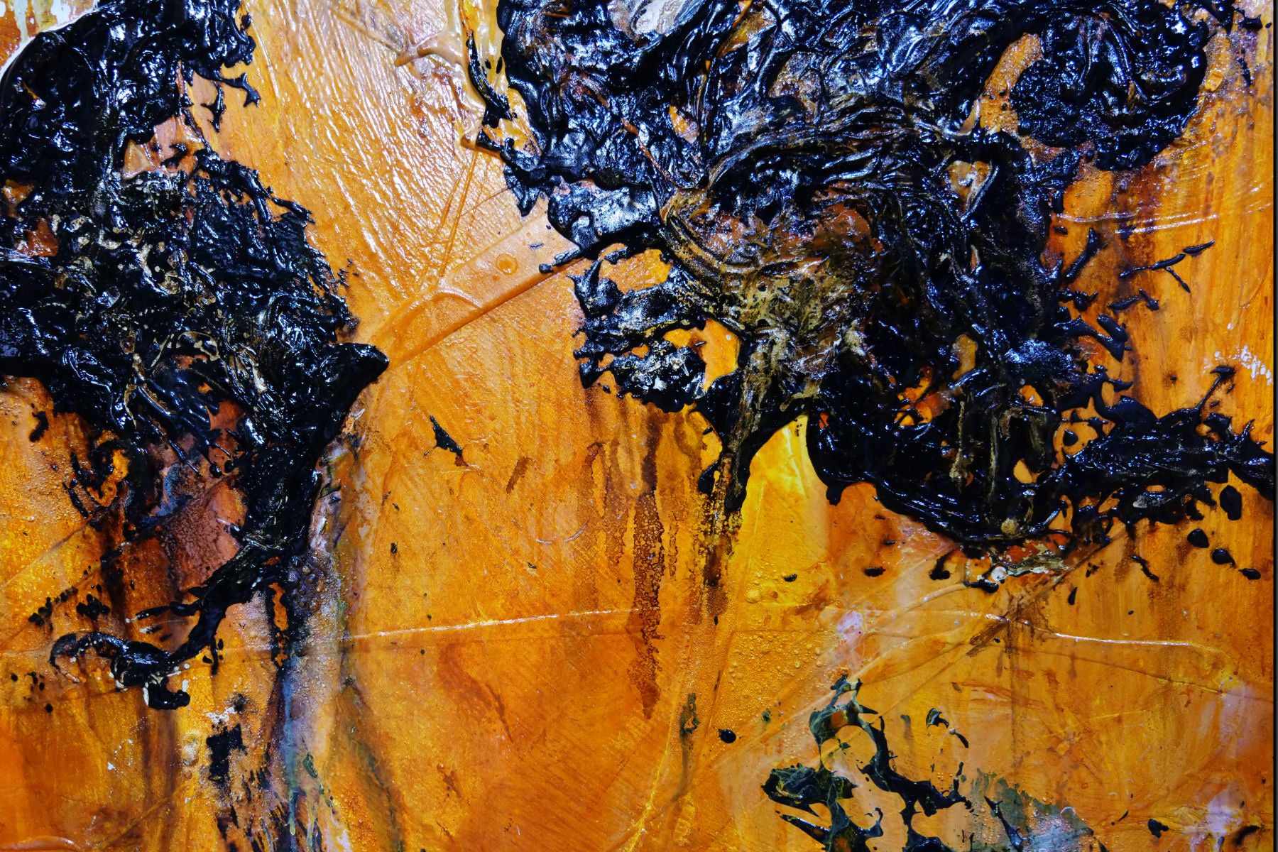 Sienna Dreaming 170cm x 170cm Sienna Black Textured Abstract Painting (SOLD)