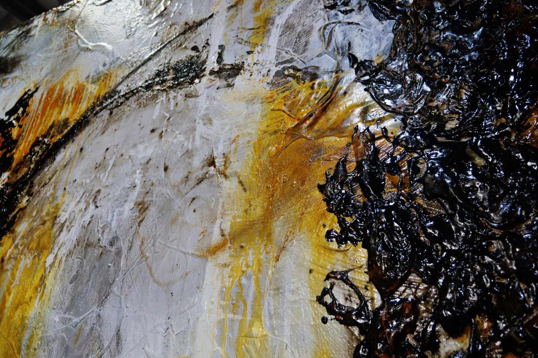 Sienna Dreaming 170cm x 170cm Sienna Black Textured Abstract Painting (SOLD)-Abstract-[Franko]-[Artist]-[Australia]-[Painting]-Franklin Art Studio