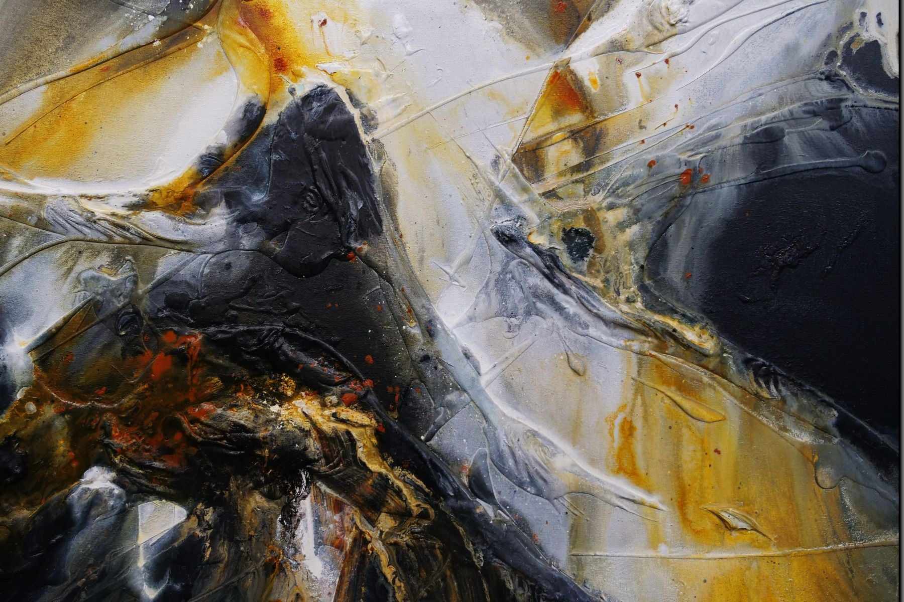 Sienna Echo 140cm x 100cm Sienna Black Textured Abstract Painting (SOLD)