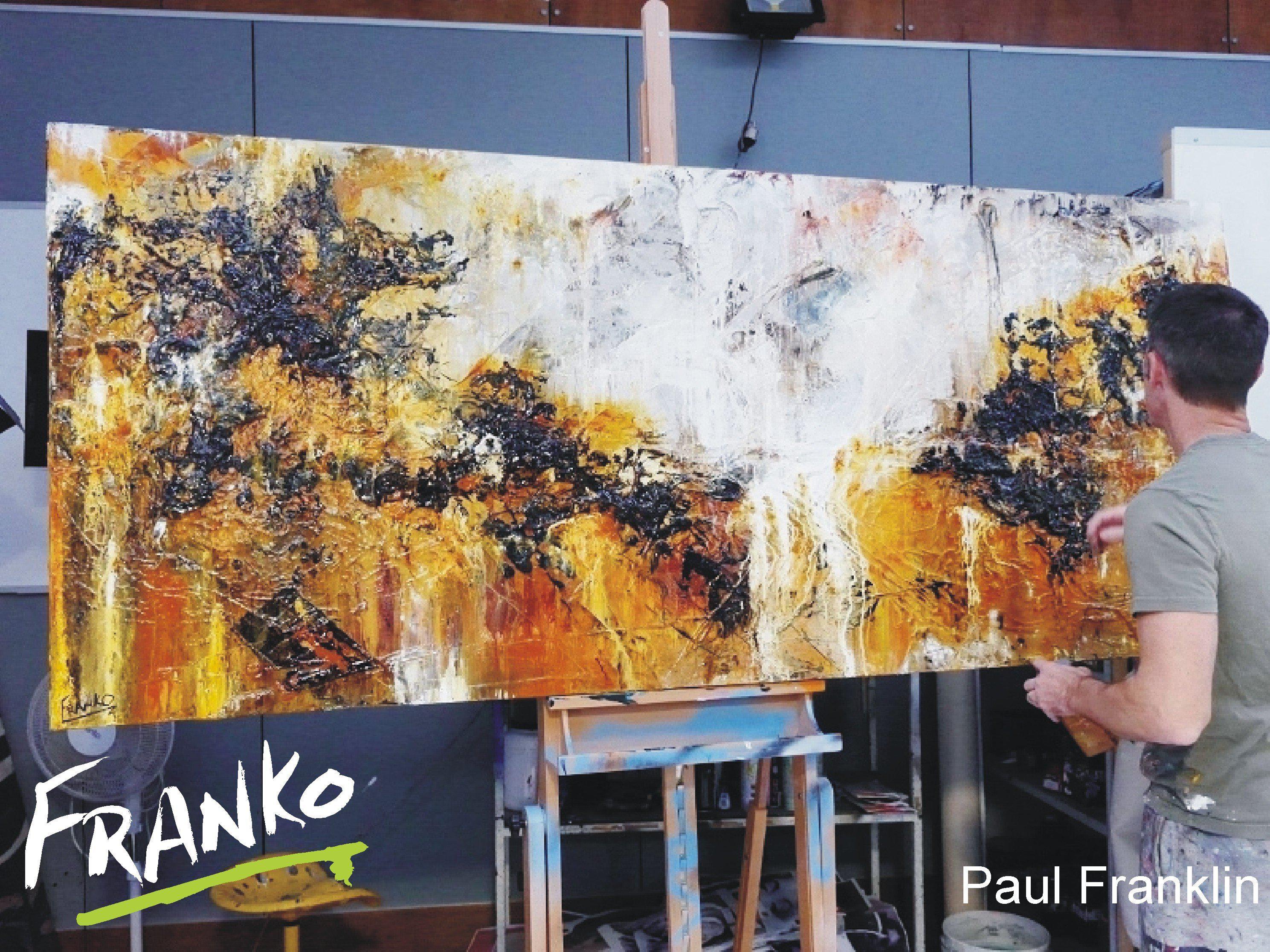 Sienna Fire 240cm x 100cm Sienna Abstract Painting (SOLD)-abstract-[Franko_Artist]-[The_Block]-[Dream_Homes]-[ideas]- [Grand_Designs]-Franklin Art Studio