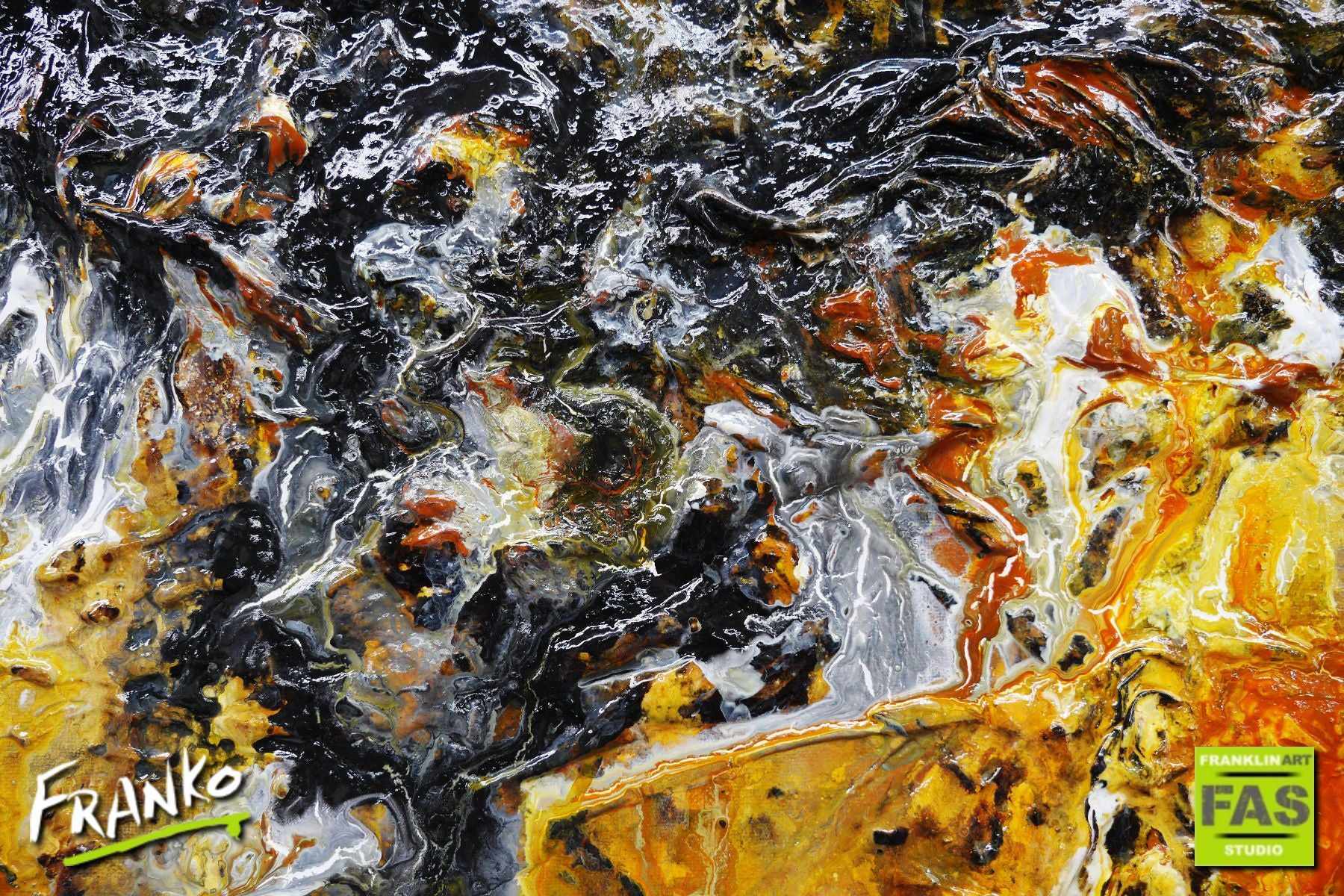 Sienna Grey Black 160cm x 100cm Sienna Abstract Painting (SOLD)