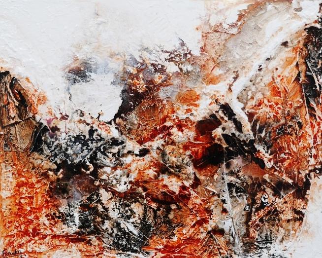 Sienna Lust 120cm x 150cm Sienna Abstract Painting (SOLD)-abstract-[Franko_Artist]-[Australian_artist]-[Gold_Coast]-[Brisbane]-[modern]-[contemporary]-[original]-[Large_artwork]-Franklin Art Studio