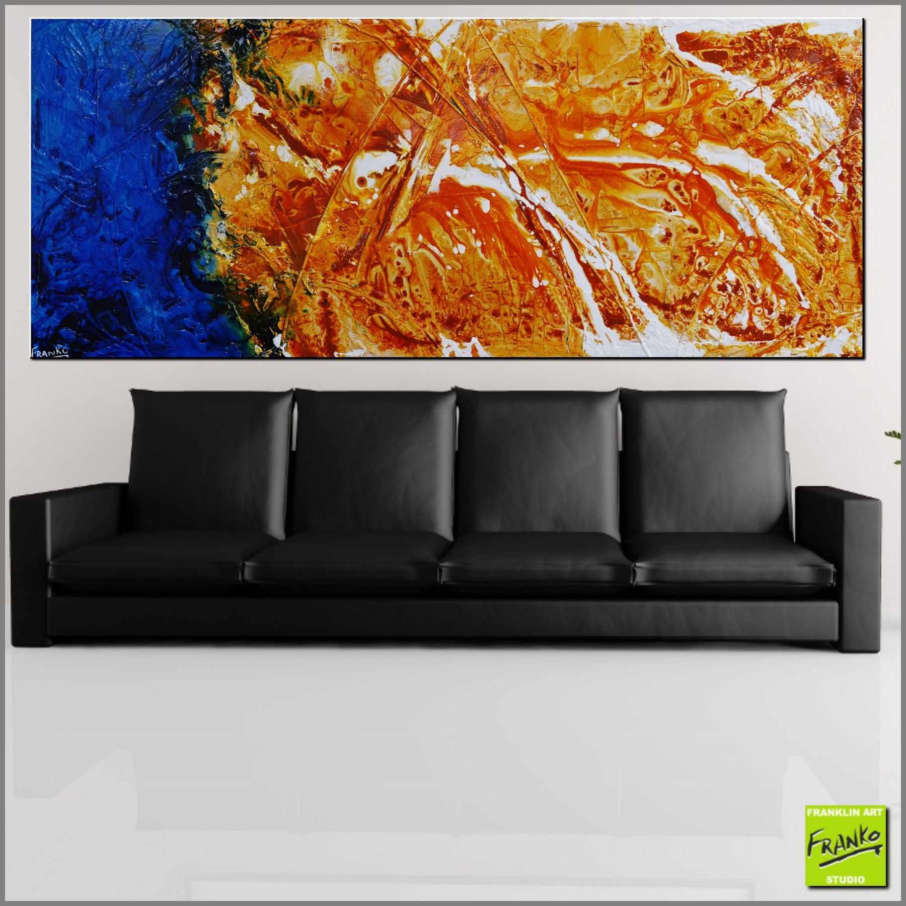 Sienna Rapture 200cm x 80cm Sienna Blue Textured Abstract Painting (SOLD)-Abstract-[Franko_Artist]-[Australian_artist]-[Gold_Coast]-[Brisbane]-[modern]-[contemporary]-[original]-[Large_artwork]-[The_Block]-[Dream_Homes]-[ideas]-[Grand_Designs]-[Art_Lover]-Franklin Art Studio