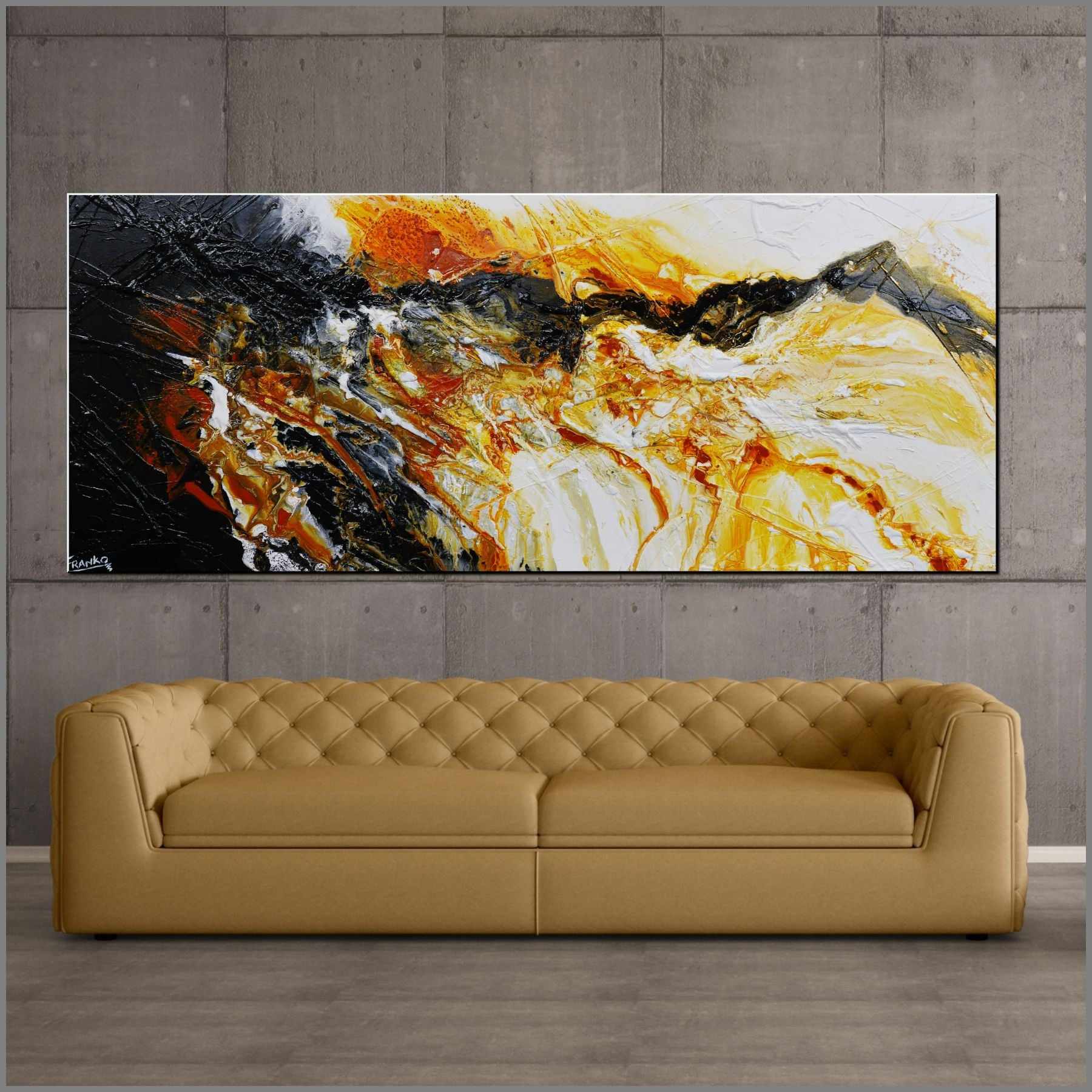 Sienna Storm 240cm x 100cm Sienna Black Textured Abstract Painting (SOLD)-Abstract-[Franko_Artist]-[Australian_artist]-[Gold_Coast]-[Brisbane]-[modern]-[contemporary]-[original]-[Large_artwork]-[The_Block]-[Dream_Homes]-[ideas]-[Grand_Designs]-[Art_Lover]-Franklin Art Studio
