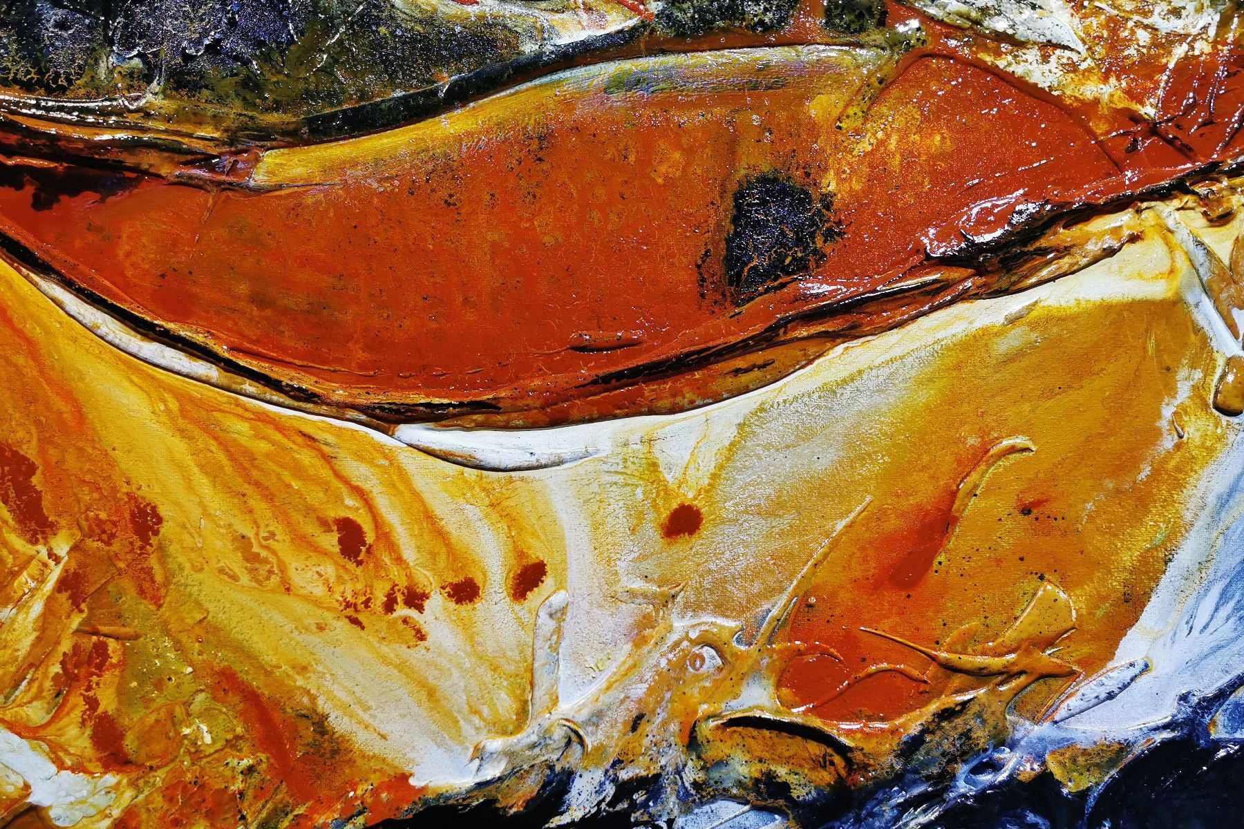 Sienna Sunrise 160cm x 100cm Black Sienna Textured Abstract Painting (SOLD)