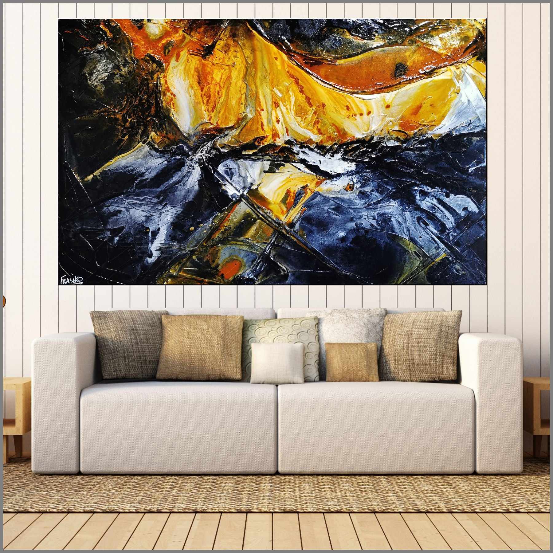 Sienna Sunrise 160cm x 100cm Black Sienna Textured Abstract Painting (SOLD)-Abstract-[Franko_Artist]-[Australian_artist]-[Gold_Coast]-[Brisbane]-[modern]-[contemporary]-[original]-[Large_artwork]-[The_Block]-[Dream_Homes]-[ideas]-[Grand_Designs]-[Art_Lover]-Franklin Art Studio