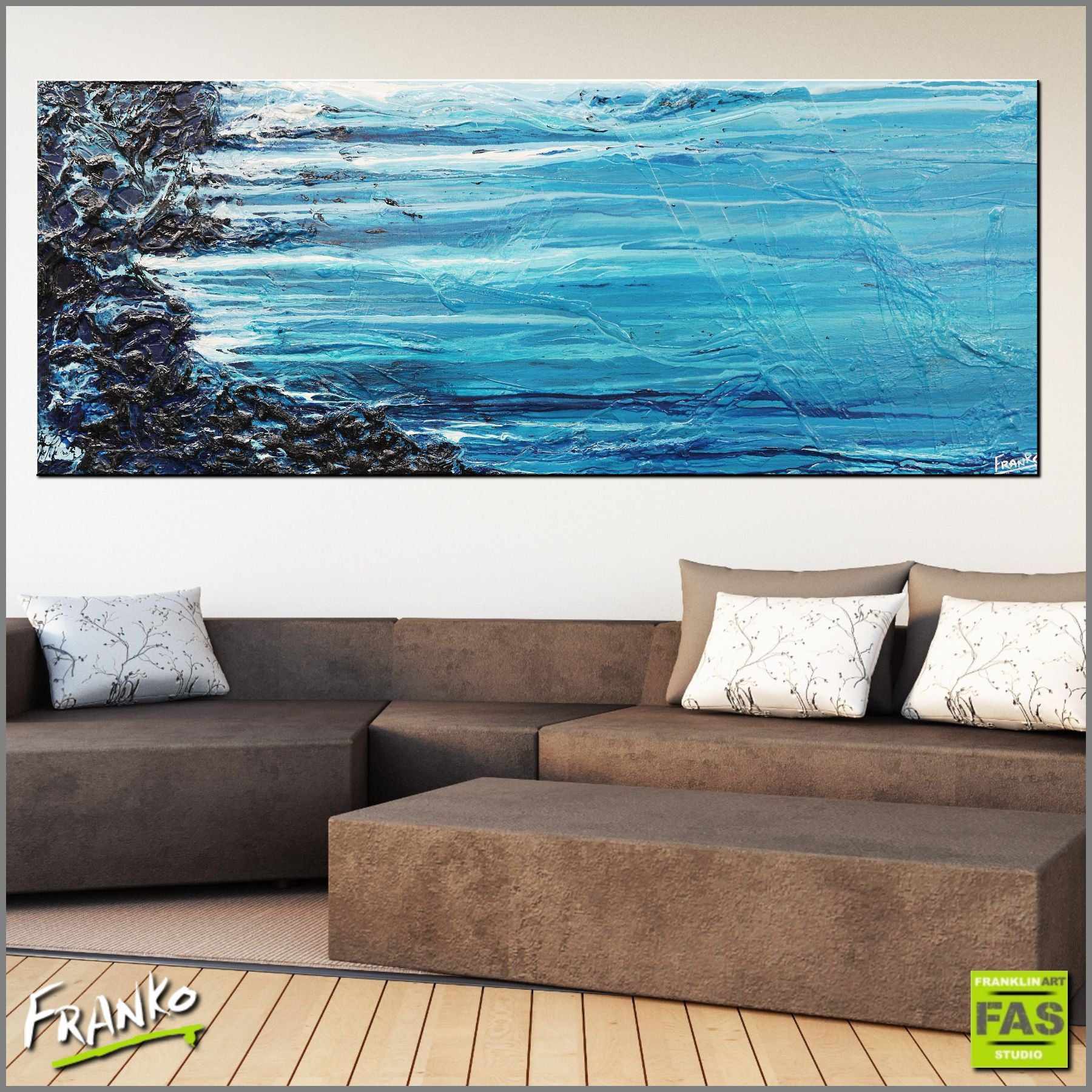 Silk & Sass 200cm x 80cm Blue Abstract Painting (SOLD)-Abstract-[Franko_Artist]-[Australian_artist]-[Gold_Coast]-[Brisbane]-[modern]-[contemporary]-[original]-[Large_artwork]-[The_Block]-[Dream_Homes]-[ideas]-[Grand_Designs]-[Art_Lover]-Franklin Art Studio