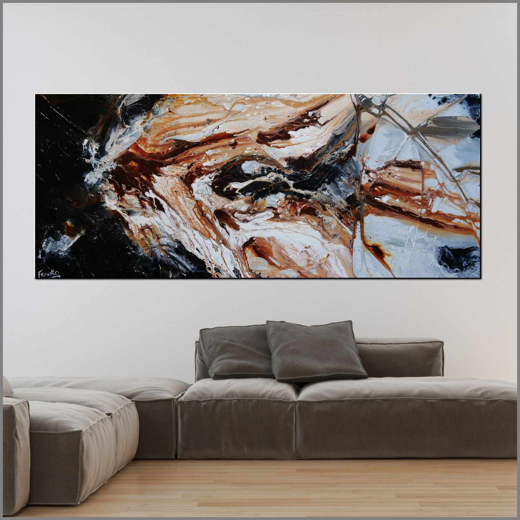 Slated Evolution 240cm x 100cm Rust Textured Abstract Painting (SOLD)-Abstract-[Franko_Artist]-[Australian_artist]-[Gold_Coast]-[Brisbane]-[modern]-[contemporary]-[original]-[Large_artwork]-[The_Block]-[Dream_Homes]-[ideas]-[Grand_Designs]-[Art_Lover]-Franklin Art Studio