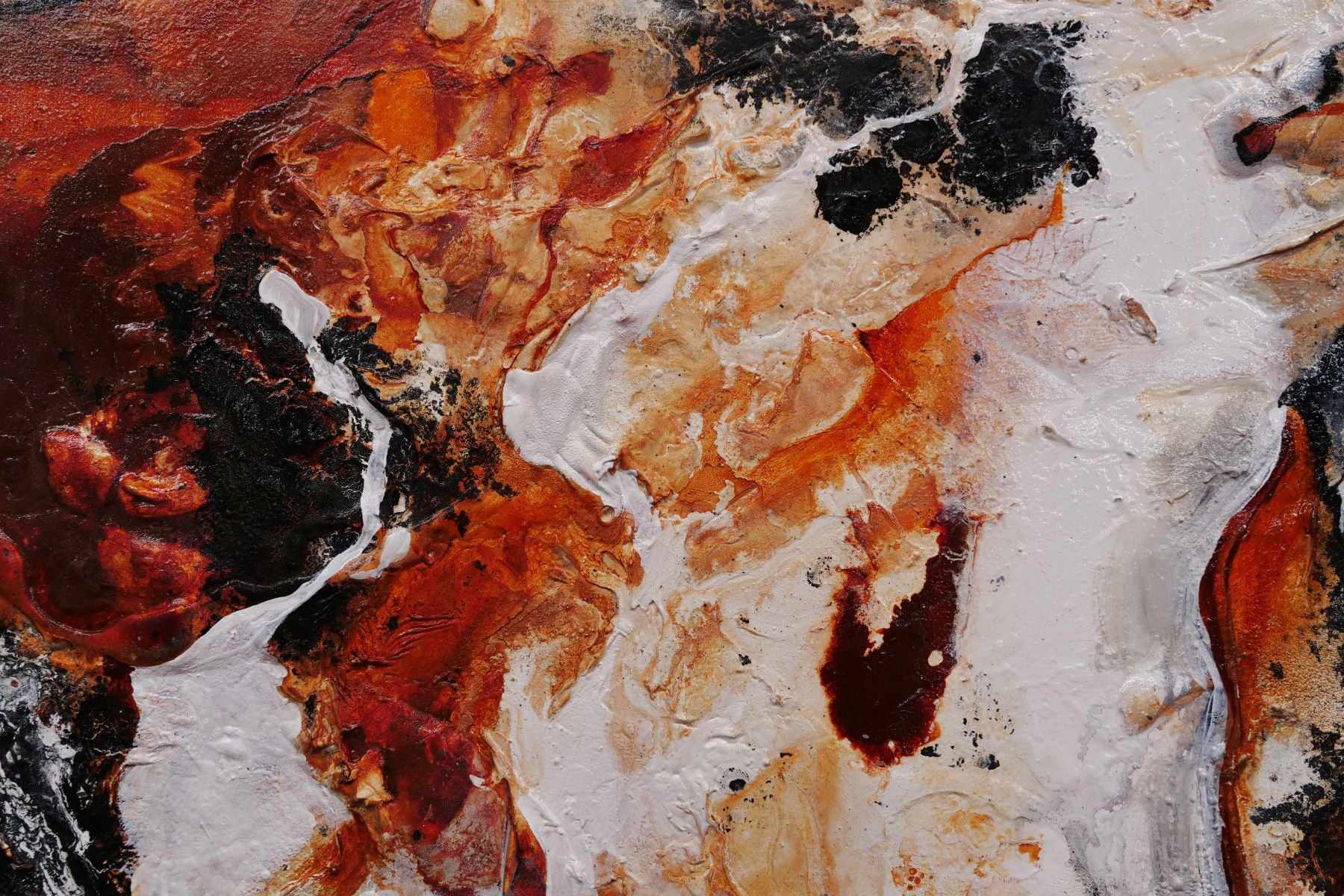 Slated Licorice and Ice 250cm x 150cm Black Oxide Textured Abstract Painting (SOLD)-Abstract-[Franko]-[Artist]-[Australia]-[Painting]-Franklin Art Studio
