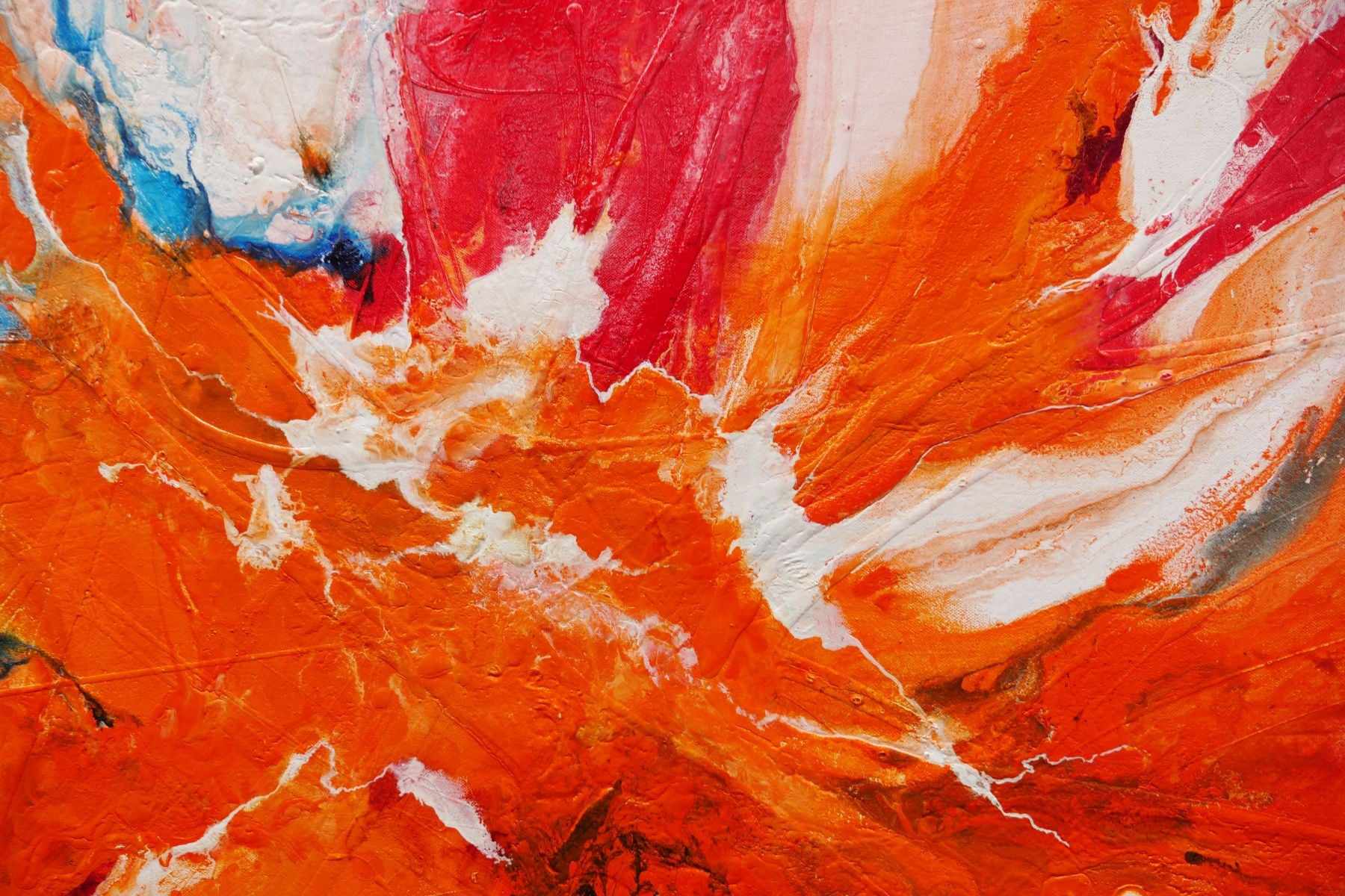 Soda Pop 240cm x 100cm Colourful Textured Abstract Painting (SOLD)