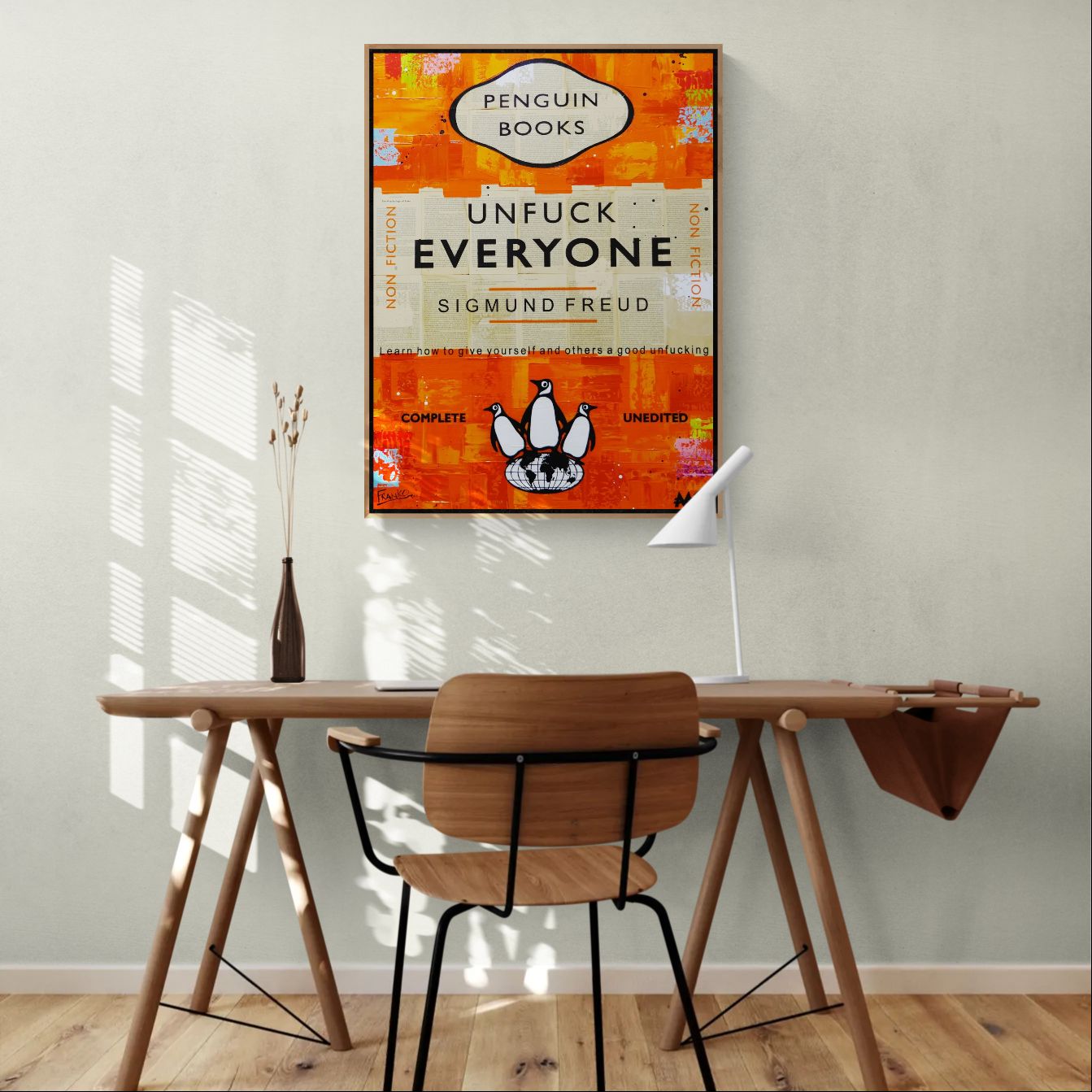 Everyone 75cm x 100cm Urban Pop Book Club Painting