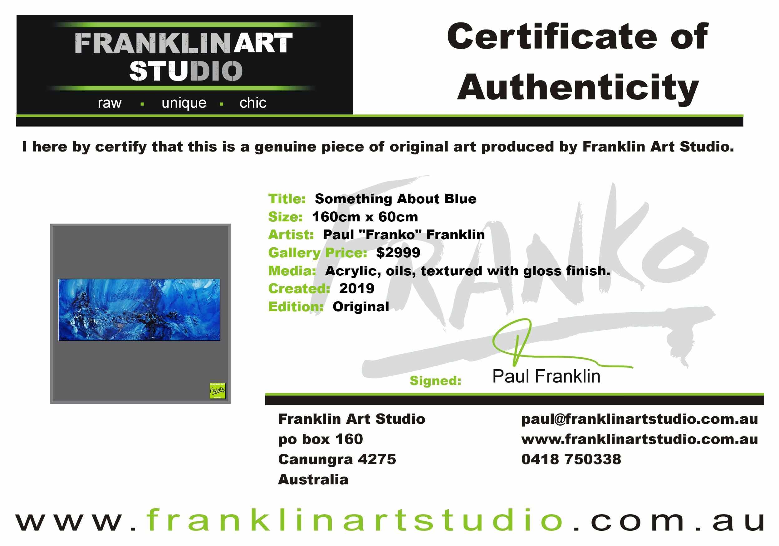 Something About Blue 160cm x 60cm Blue Textured Abstract Painting (SOLD)-Abstract-[Franko_Artist]-[The_Block]-[Dream_Homes]-[ideas]-[Grand_Designs]-[Art_Lover]-Franklin Art Studio