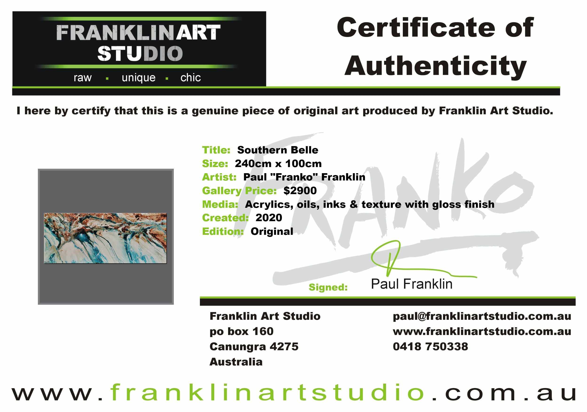 Southern Belle 240cm x 100cm Teal Oxide White Textured Abstract Painting-Abstract-[Franko_Artist]-[The_Block]-[Dream_Homes]-[ideas]-[Grand_Designs]-[Art_Lover]-Franklin Art Studio
