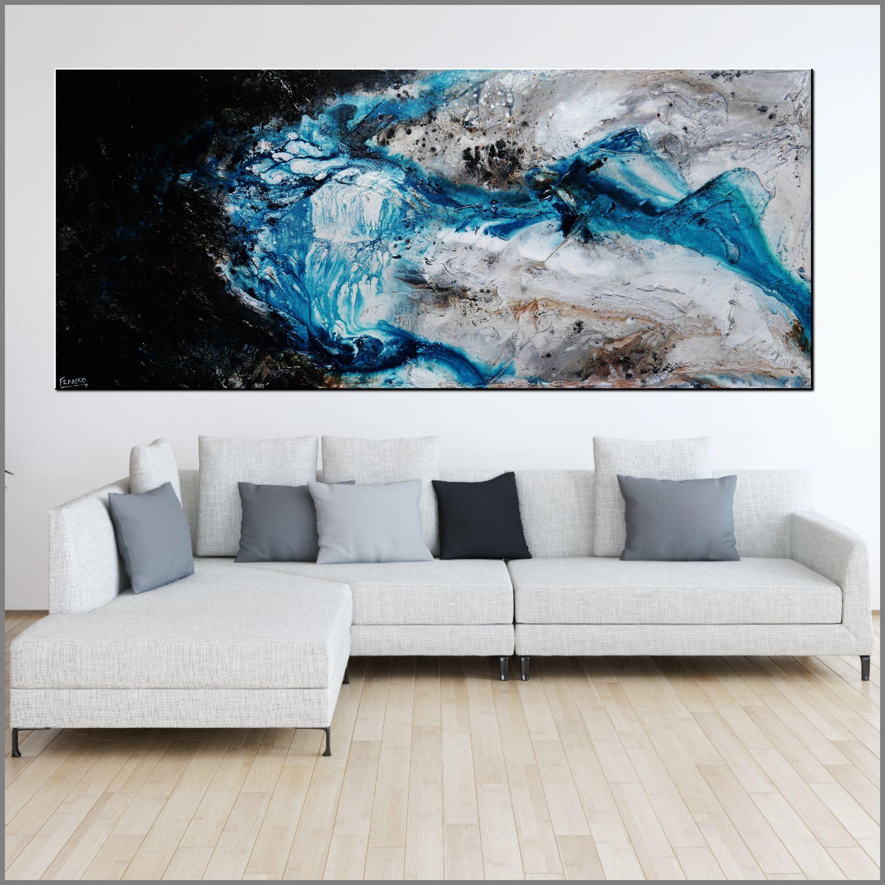 Southern Liquid Rush 240cm x 100cm Blue Grey Black Textured Abstract Painting (SOLD)-Abstract-[Franko_Artist]-[Australian_artist]-[Gold_Coast]-[Brisbane]-[modern]-[contemporary]-[original]-[Large_artwork]-[The_Block]-[Dream_Homes]-[ideas]-[Grand_Designs]-[Art_Lover]-Franklin Art Studio