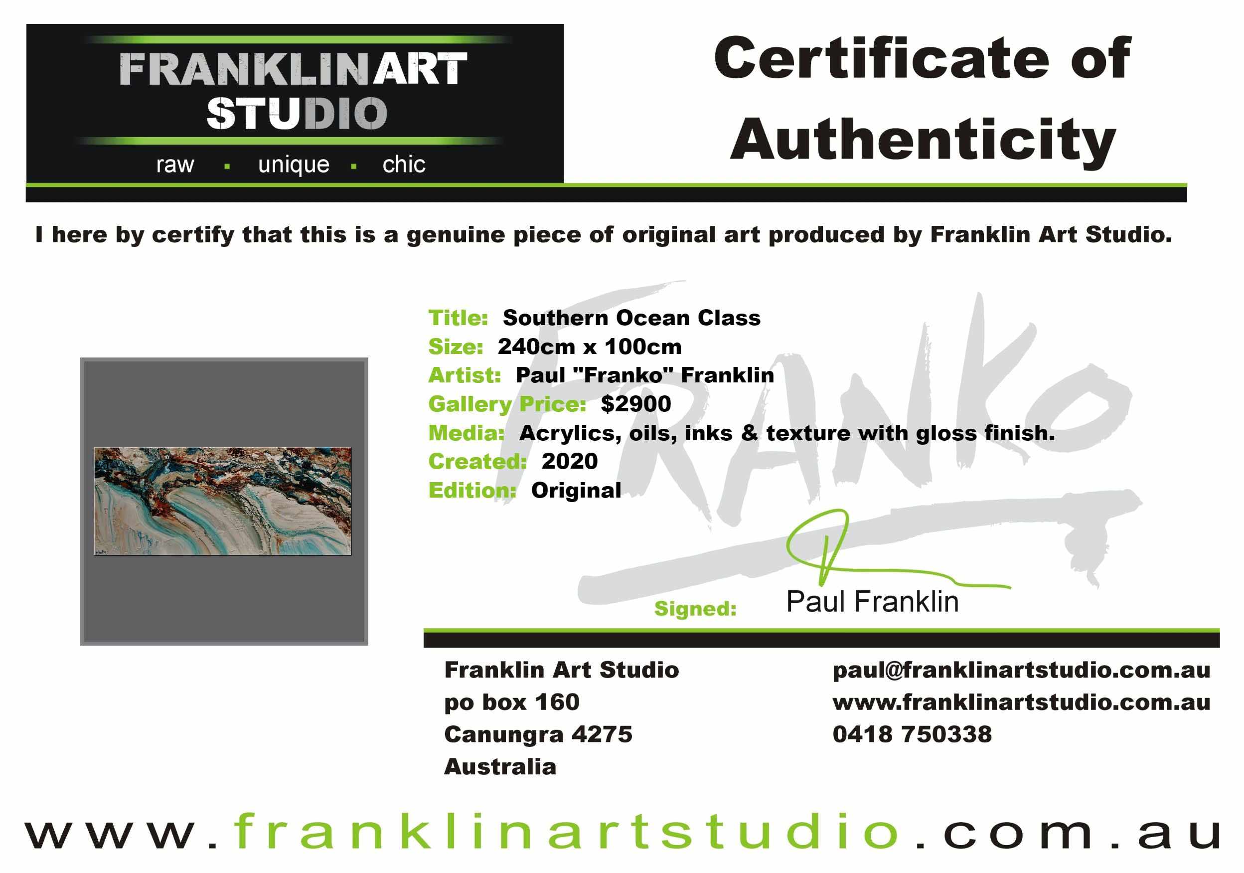 Southern Ocean Class 240cm x 100cm Teal White Orange Textured Abstract Painting (SOLD)-Abstract-[Franko_Artist]-[The_Block]-[Dream_Homes]-[ideas]-[Grand_Designs]-[Art_Lover]-Franklin Art Studio