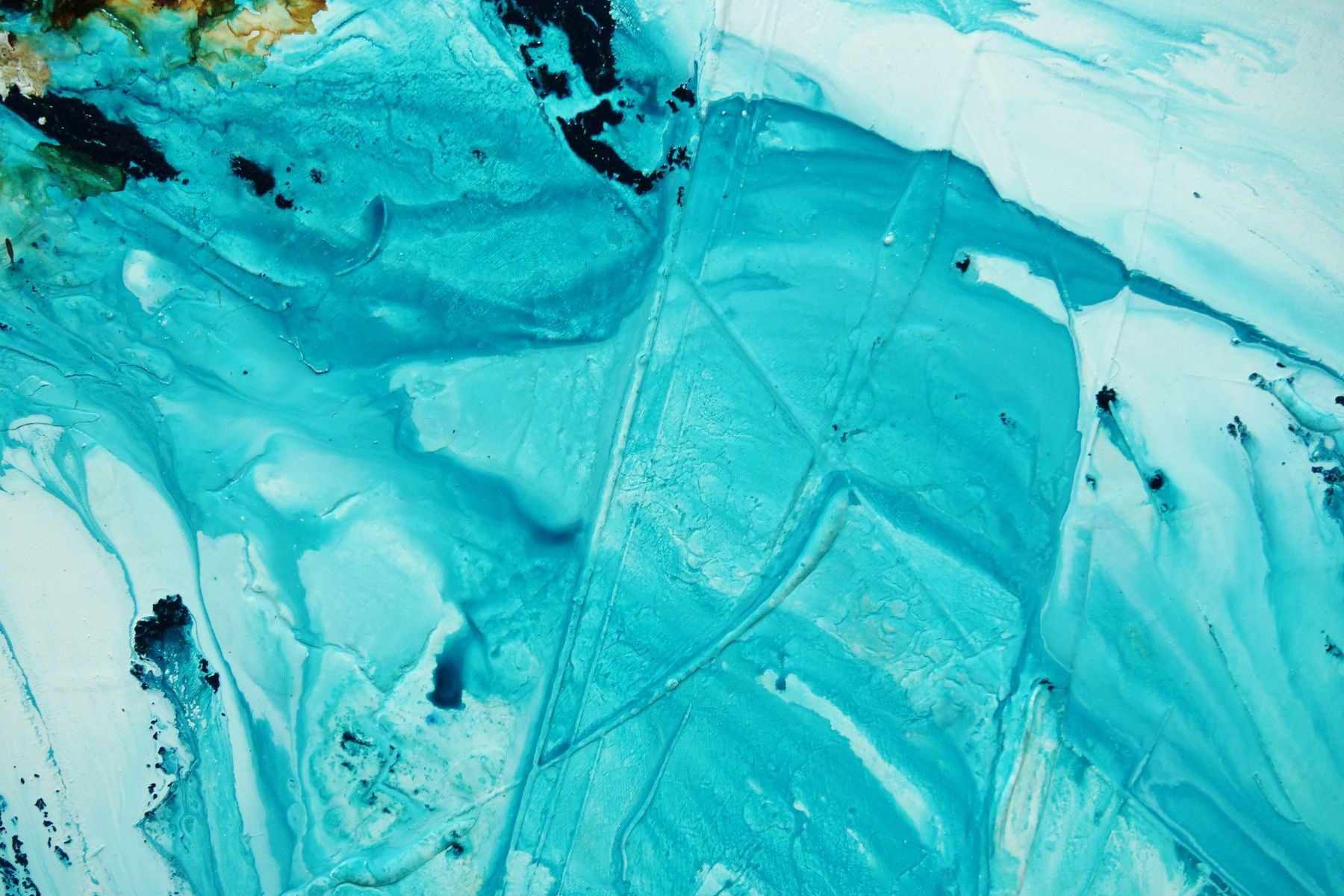 Southern Reef 270cm x 120cm Turquoise Rust Textured Abstract Painting (SOLD)