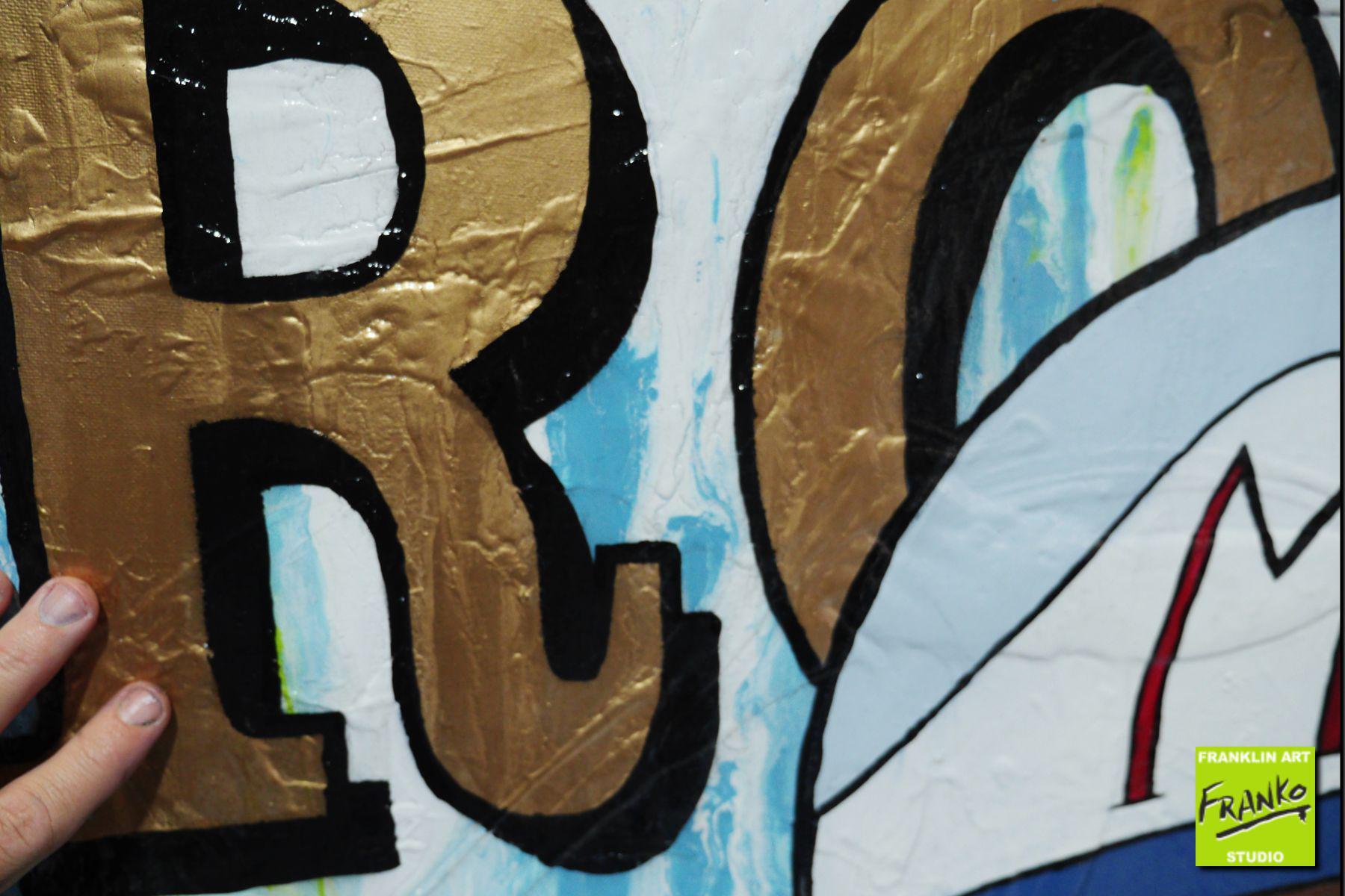 Speedy Timing 120cm x 150cm Speed Racer Urban Pop Art Painting (SOLD)-urban pop-[Franko]-[Artist]-[Australia]-[Painting]-Franklin Art Studio