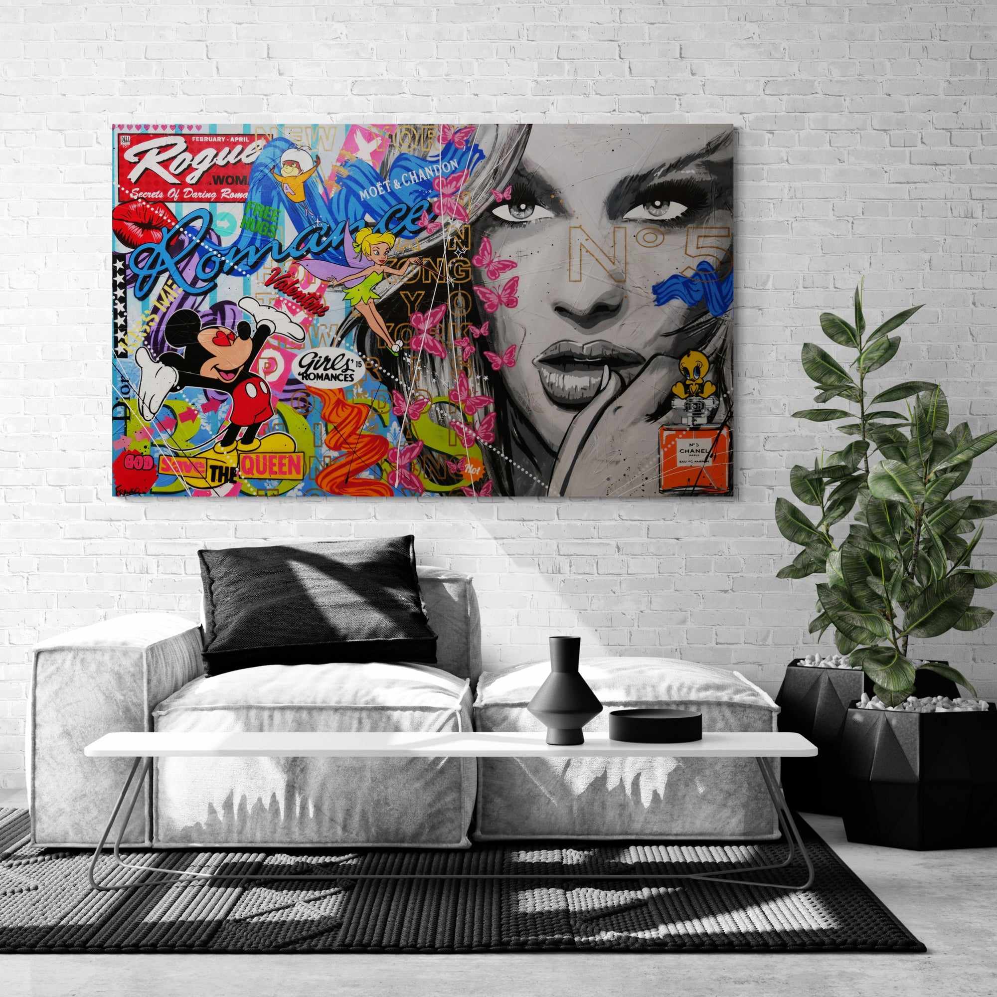 Spell Bound 200cm x 120cm Sexy Woman Textured Urban Pop Art Painting (SOLD)-Urban Pop Art-[Franko_Artist]-[The_Block]-[Dream_Homes]-[ideas]- [Grand_Designs]-Franklin Art Studio