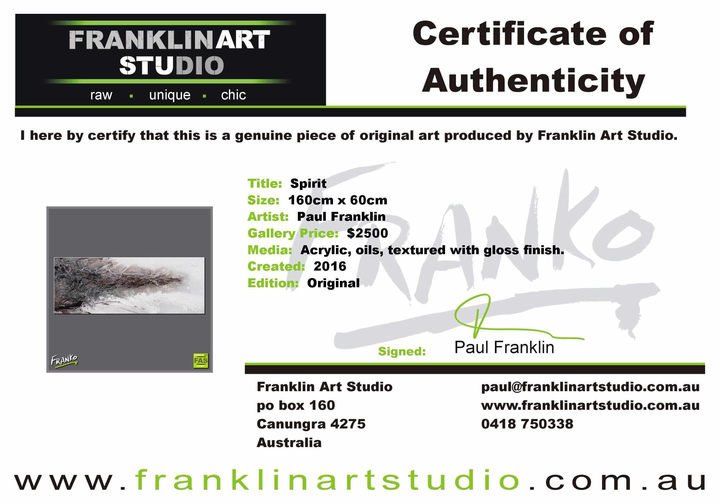 Spirit 160cm x 60cm White Brown Abstract Painting (SOLD)-Abstract-[Franko_Artist]-[The_Block]-[Dream_Homes]-[ideas]-[Grand_Designs]-[Art_Lover]-Franklin Art Studio