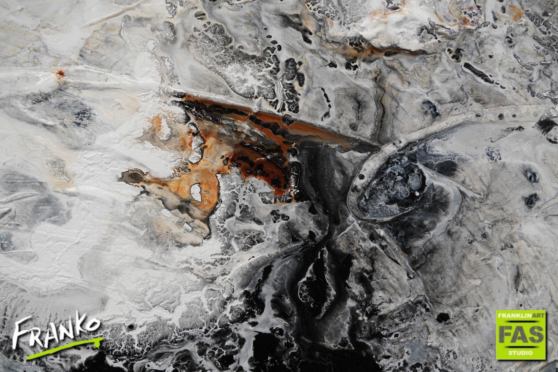 update alt-text with template Stated Pepper 160cm x 100cm White Brown Textured Abstract Painting (SOLD)-huge-Australian artist-Franko-Franklin Art Studio