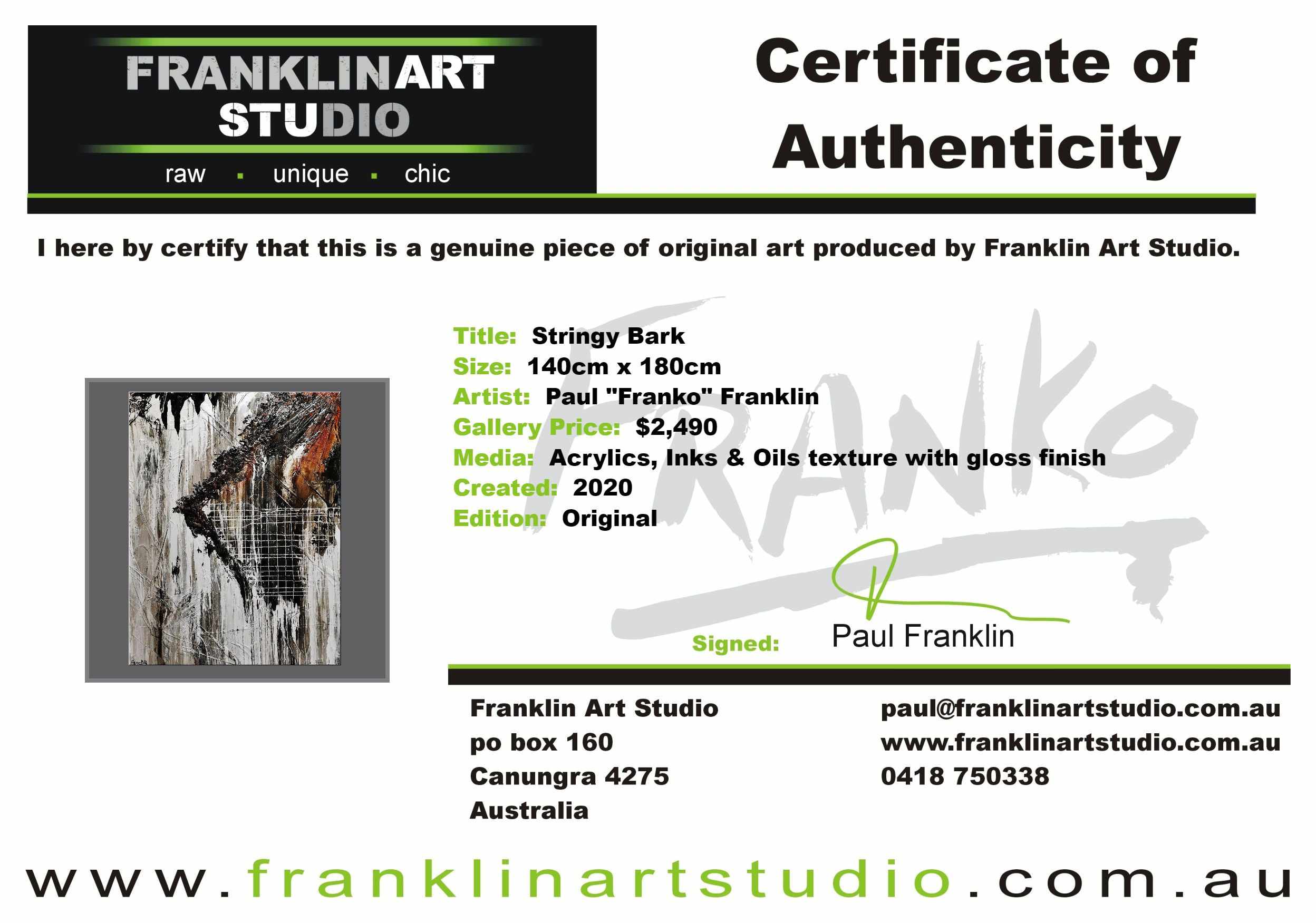 Stringy Bark 180cm x 140cm Grey Black Textured Abstract Painting (SOLD)-Abstract-[Franko_Artist]-[The_Block]-[Dream_Homes]-[ideas]-[Grand_Designs]-[Art_Lover]-Franklin Art Studio