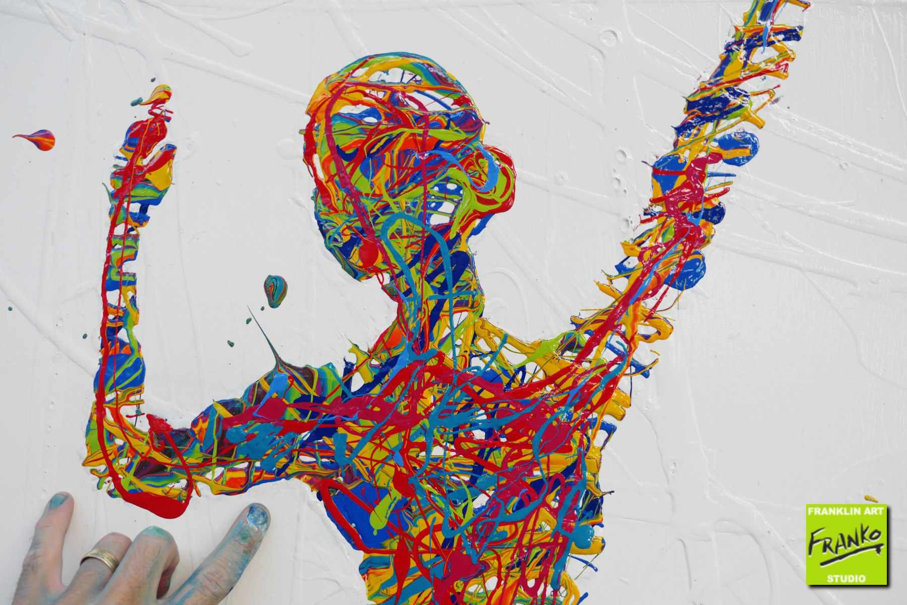 Style and Grace 160cm x 60cm Ballerina Urban Pop Art Painting (SOLD)