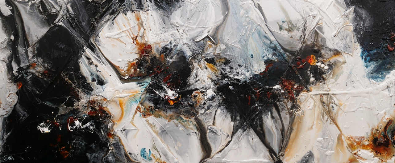 Sugar Oxide 240cm x 100cm Grey Black Textured Abstract Painting (SOLD)-Abstract-[Franko_Artist]-[Australian_artist]-[Gold_Coast]-[Brisbane]-[modern]-[contemporary]-[original]-[Large_artwork]-Franklin Art Studio