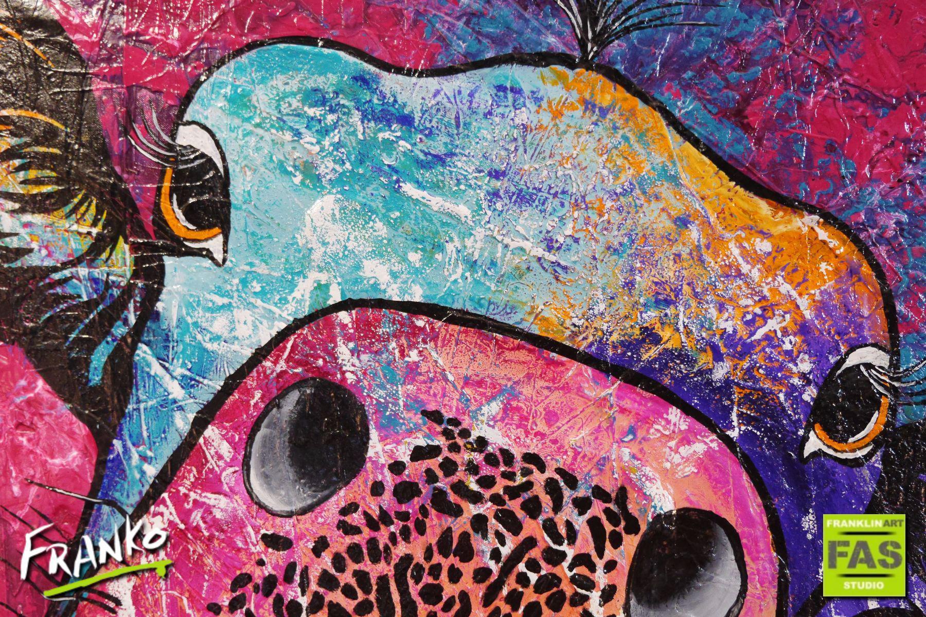 Tagged Coco 140cm x 100cm Cow Pop Art Painting (SOLD)
