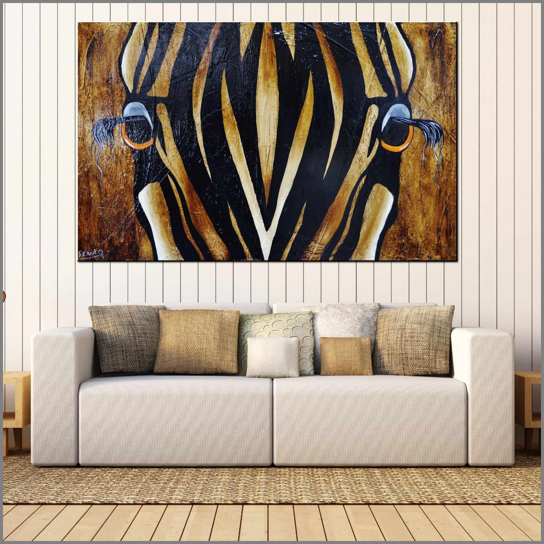 Tatenda (Grateful) 160cm x 100cm African Zebra Urban Pop Painting (SOLD)-Animals-[Franko_Artist]-[Australian_artist]-[Gold_Coast]-[Brisbane]-[modern]-[contemporary]-[original]-[Large_artwork]-[The_Block]-[Dream_Homes]-[ideas]-[Grand_Designs]-[Art_Lover]-Franklin Art Studio