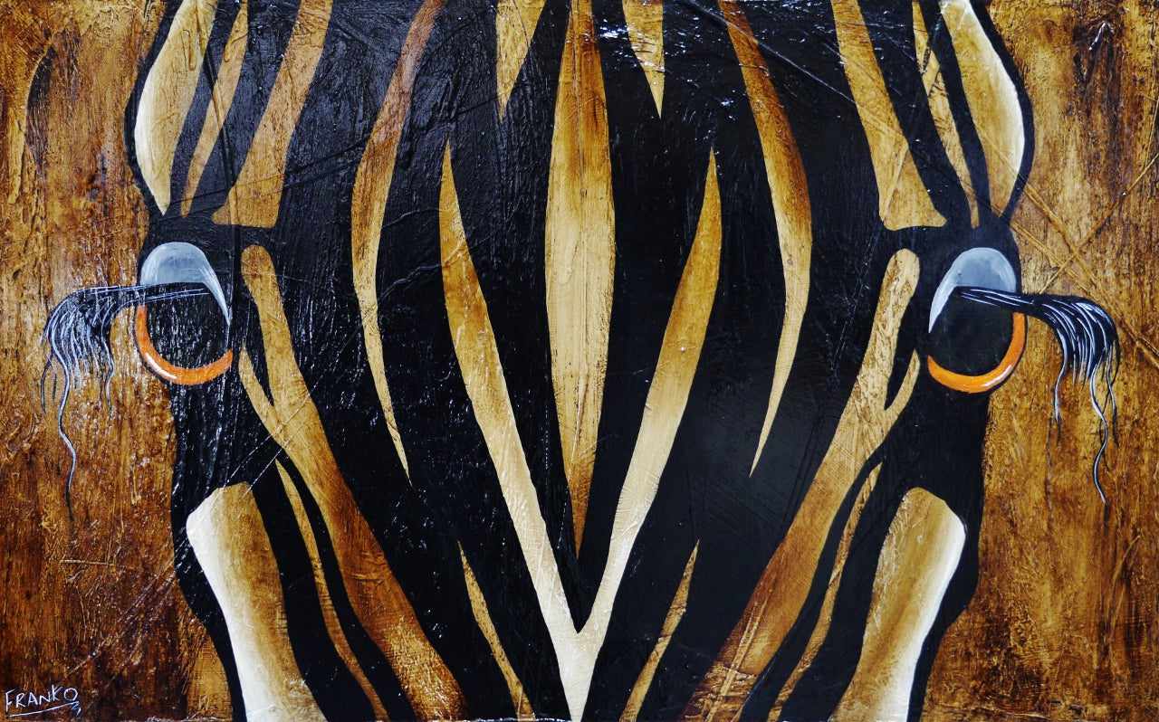 Tatenda (Grateful) 160cm x 100cm African Zebra Urban Pop Painting (SOLD)-Animals-[Franko_Artist]-[Australian_artist]-[Gold_Coast]-[Brisbane]-[modern]-[contemporary]-[original]-[Large_artwork]-Franklin Art Studio