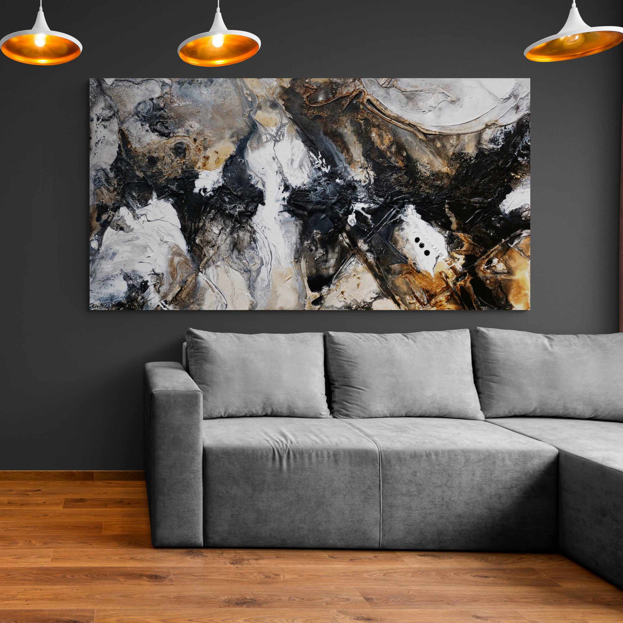 Tectonic 190cm x 100cm Brown Black Textured Abstract Painting (SOLD)-Abstract-[Franko_Artist]-[Australian_artist]-[Gold_Coast]-[Brisbane]-[modern]-[contemporary]-[original]-[Large_artwork]-[The_Block]-[Dream_Homes]-[ideas]-[Grand_Designs]-[Art_Lover]-Franklin Art Studio