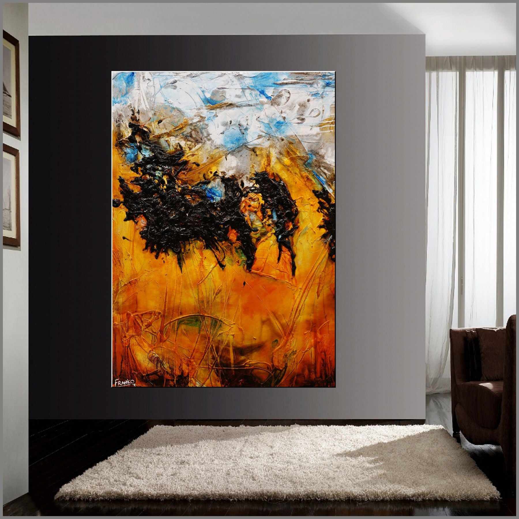 The Cove 140cm x 100cm Sienna Blue Textured Abstract Painting (SOLD)-Abstract-[Franko_Artist]-[Australian_artist]-[Gold_Coast]-[Brisbane]-[modern]-[contemporary]-[original]-[Large_artwork]-[The_Block]-[Dream_Homes]-[ideas]-[Grand_Designs]-[Art_Lover]-Franklin Art Studio