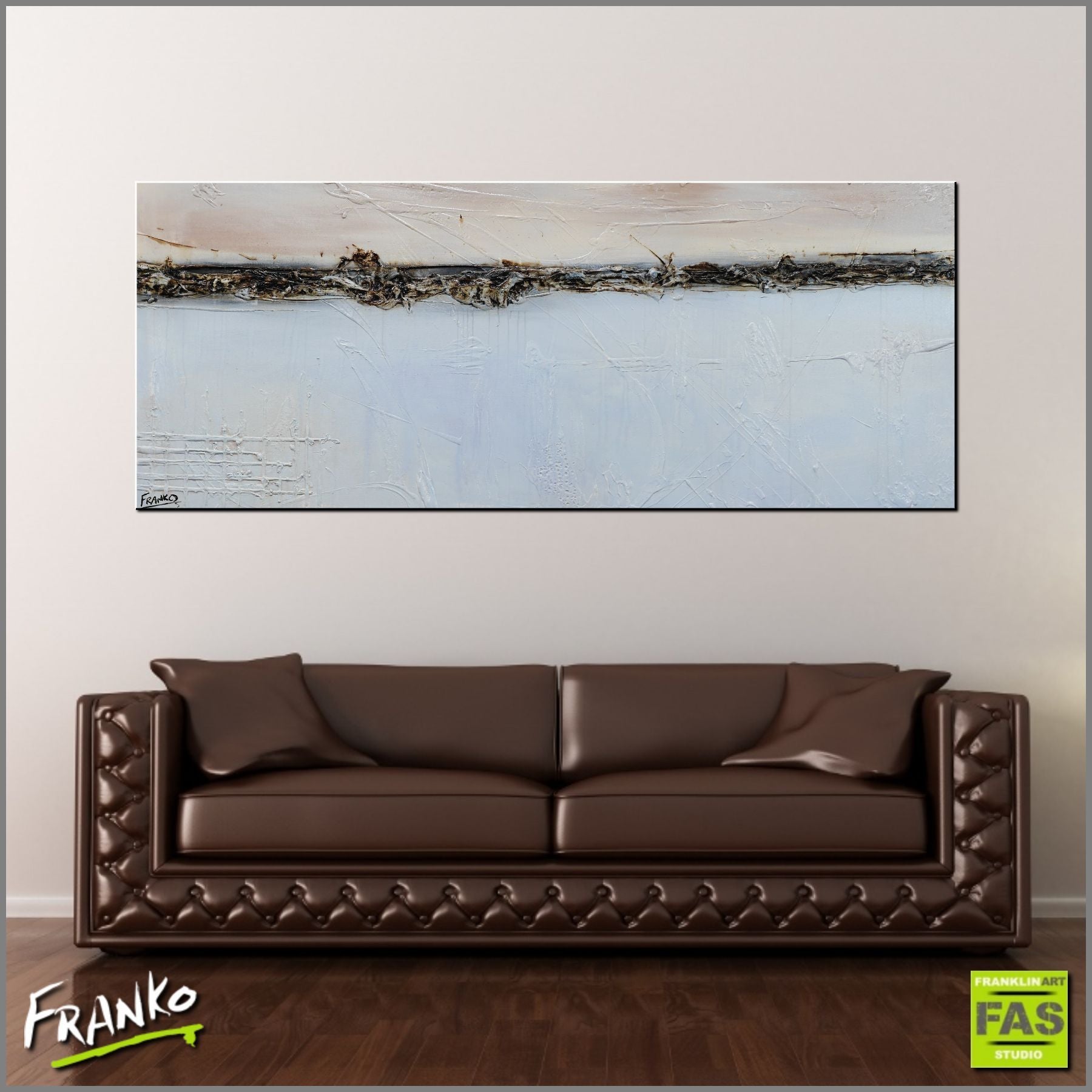 The Distance 200cm x 80cm Blue Creme Abstract Painting (SOLD)-Abstract-[Franko_Artist]-[Australian_artist]-[Gold_Coast]-[Brisbane]-[modern]-[contemporary]-[original]-[Large_artwork]-[The_Block]-[Dream_Homes]-[ideas]-[Grand_Designs]-[Art_Lover]-Franklin Art Studio