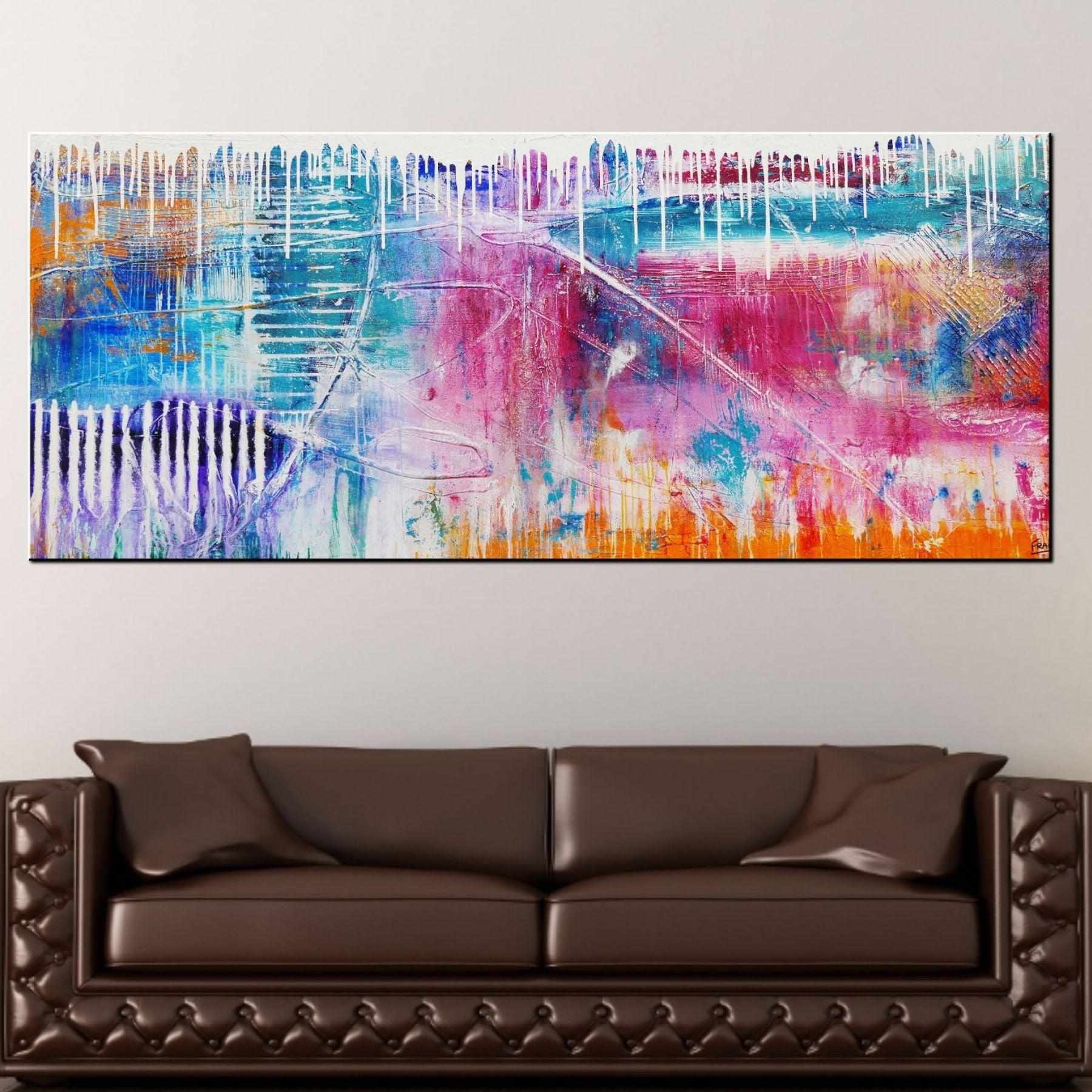 The Grungester 240cm x 100cm Colourful Textured Abstract Painting (SOLD)-abstract-[Franko_Artist]-[Australian_artist]-[Gold_Coast]-[Brisbane]-[modern]-[contemporary]-[original]-[Large_artwork]-[The_Block]-[Dream_Homes]-[ideas]-[Grand_Designs]-[Art_Lover]-Franklin Art Studio