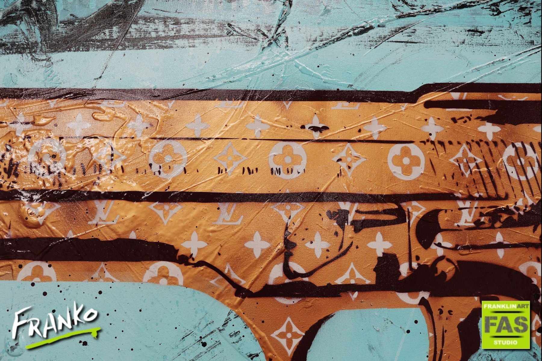 The Gun 140cm x 100cm Gun Pop Art Painting (SOLD)